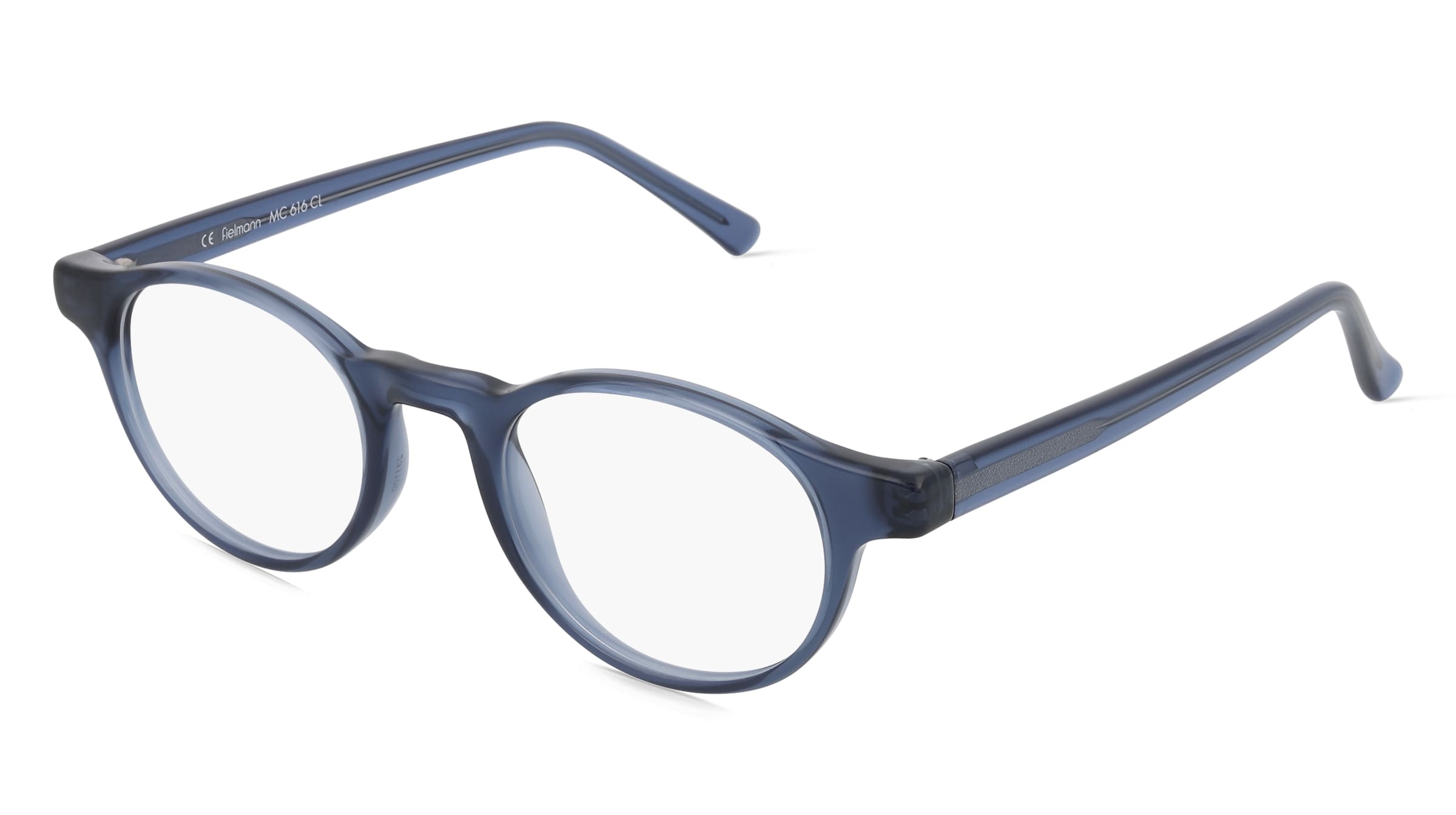 Fielmann MC 616 CL MADDOX Unisex-Brille inkl. Gläser Vollrand Panto Propionat-Gestell 45/22/140, Blau