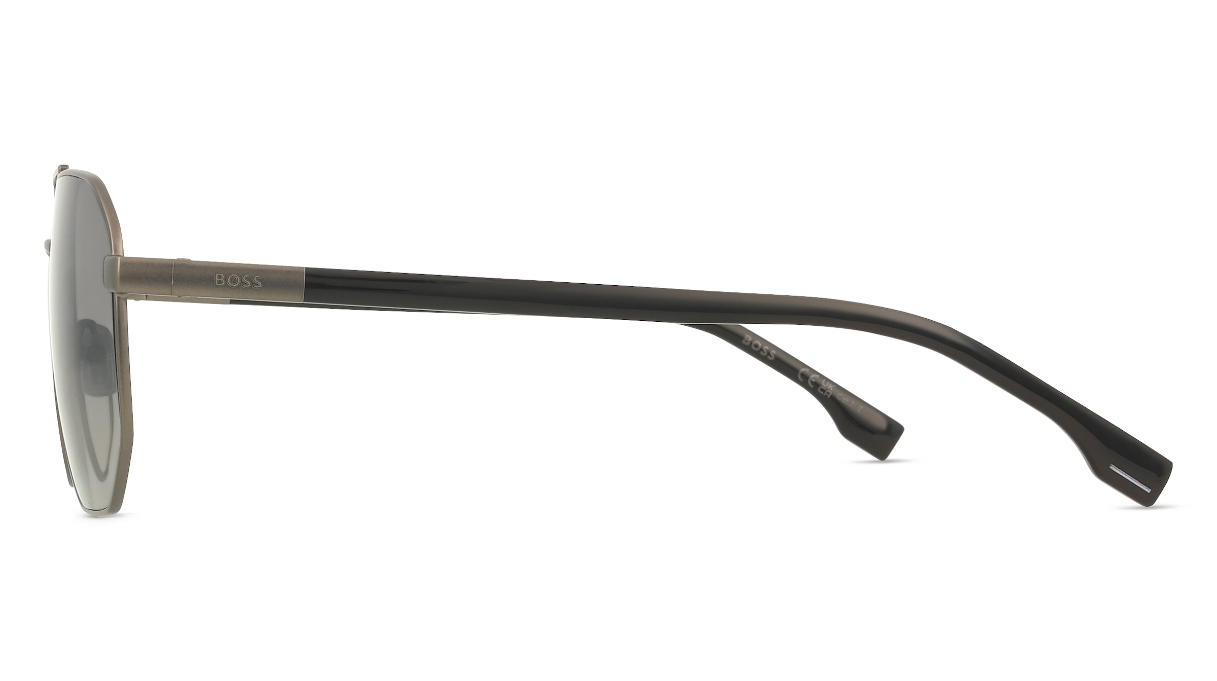 Thumbnail - BOSS 1832/S Herren-Sonnenbrille Vollrand Quadratisch Edelstahl-Gestell, grau