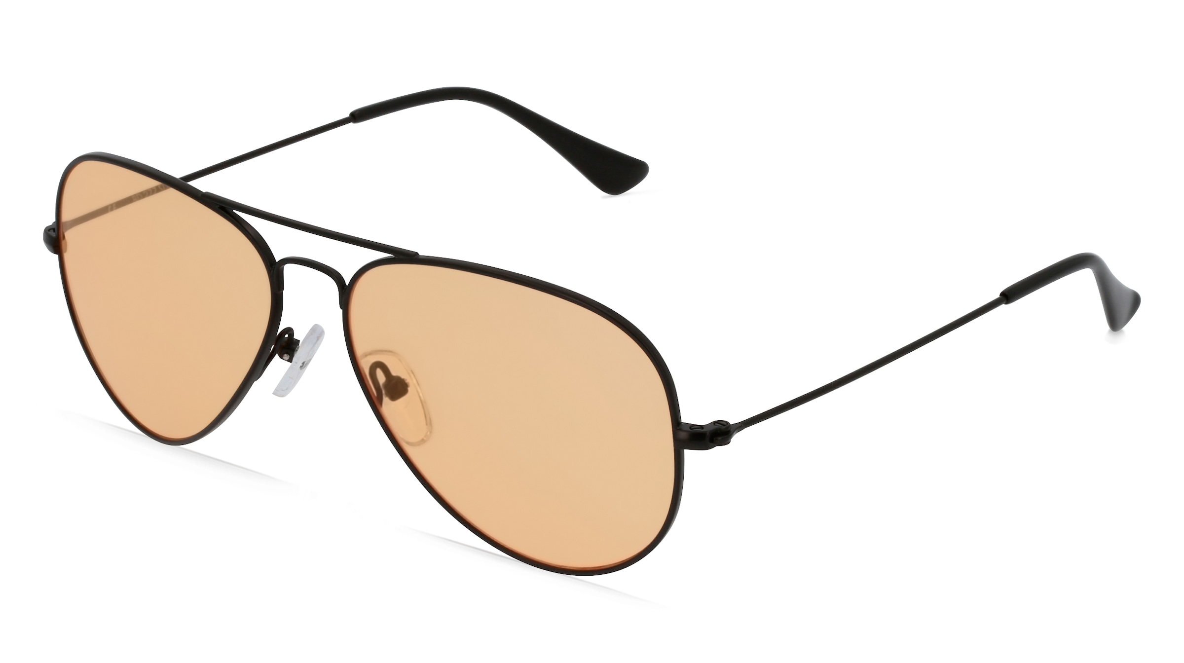 Fielmann BD 277 SUN CL Unisex-Sonnenbrille Vollrand Pilot Edelstahl-Gestell, schwarz