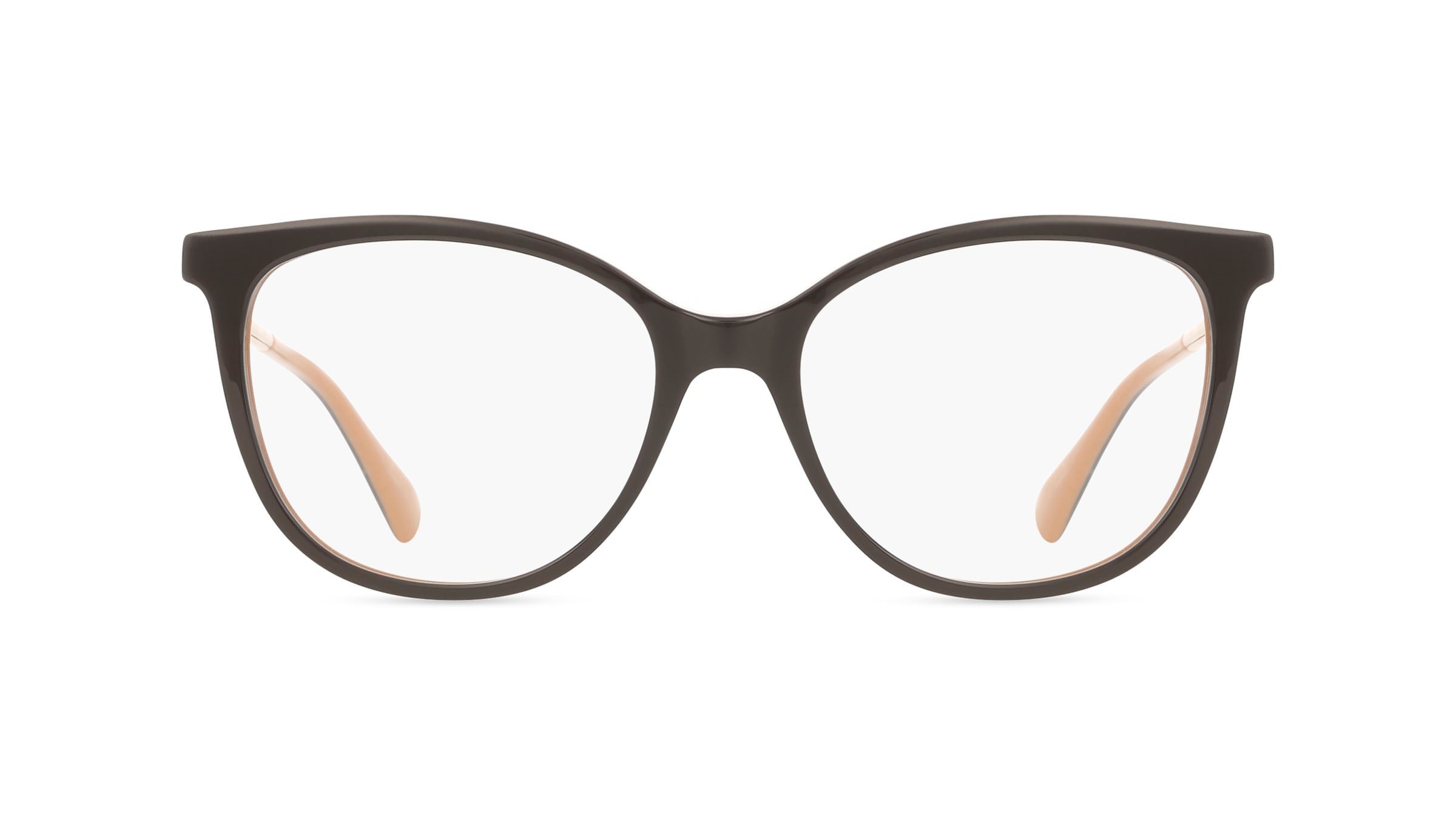 Max Mara MM5008 Damen-Brille inkl. Gläser Vollrand Eckig Acetat-Gestell 52mm/16mm/140mm, braun