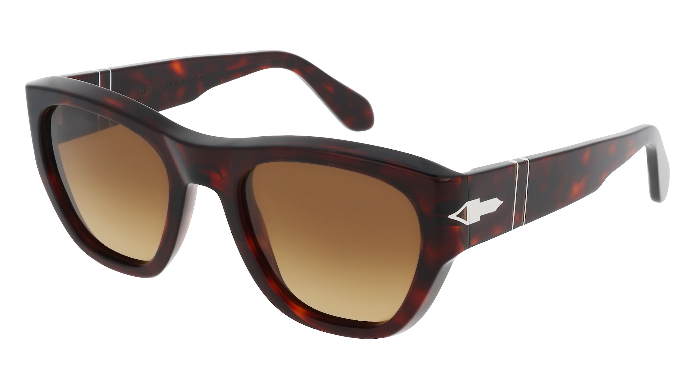 Persol PO0054S Unisex-Sonnenbrille Vollrand Quadratisch Acetat-Gestell, Havanna