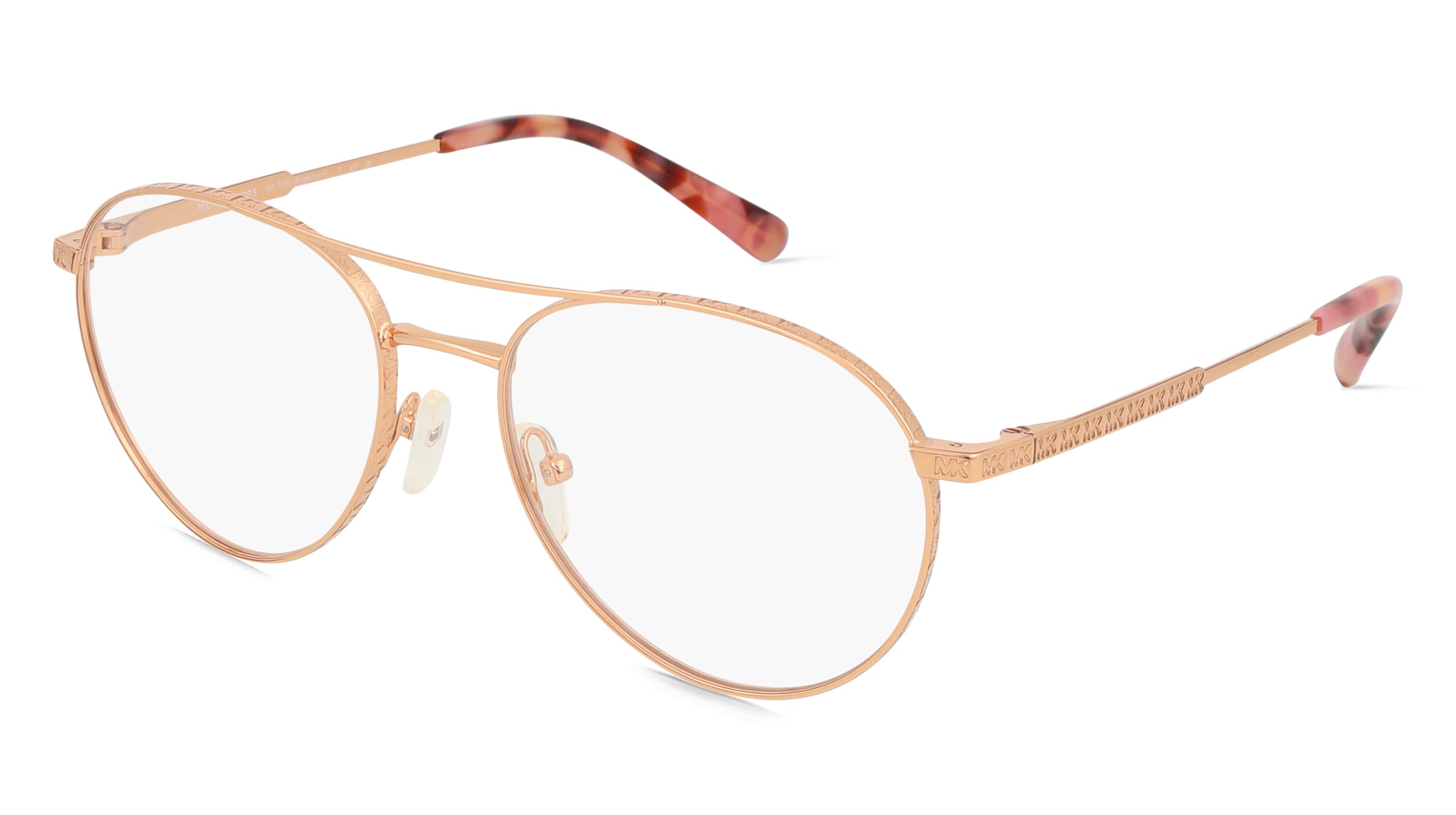 Michael Kors MK3069 EDGARTOWN Damen-Brille inkl. Gläser Vollrand Rund Metall-Gestell 54/17/140, Gold