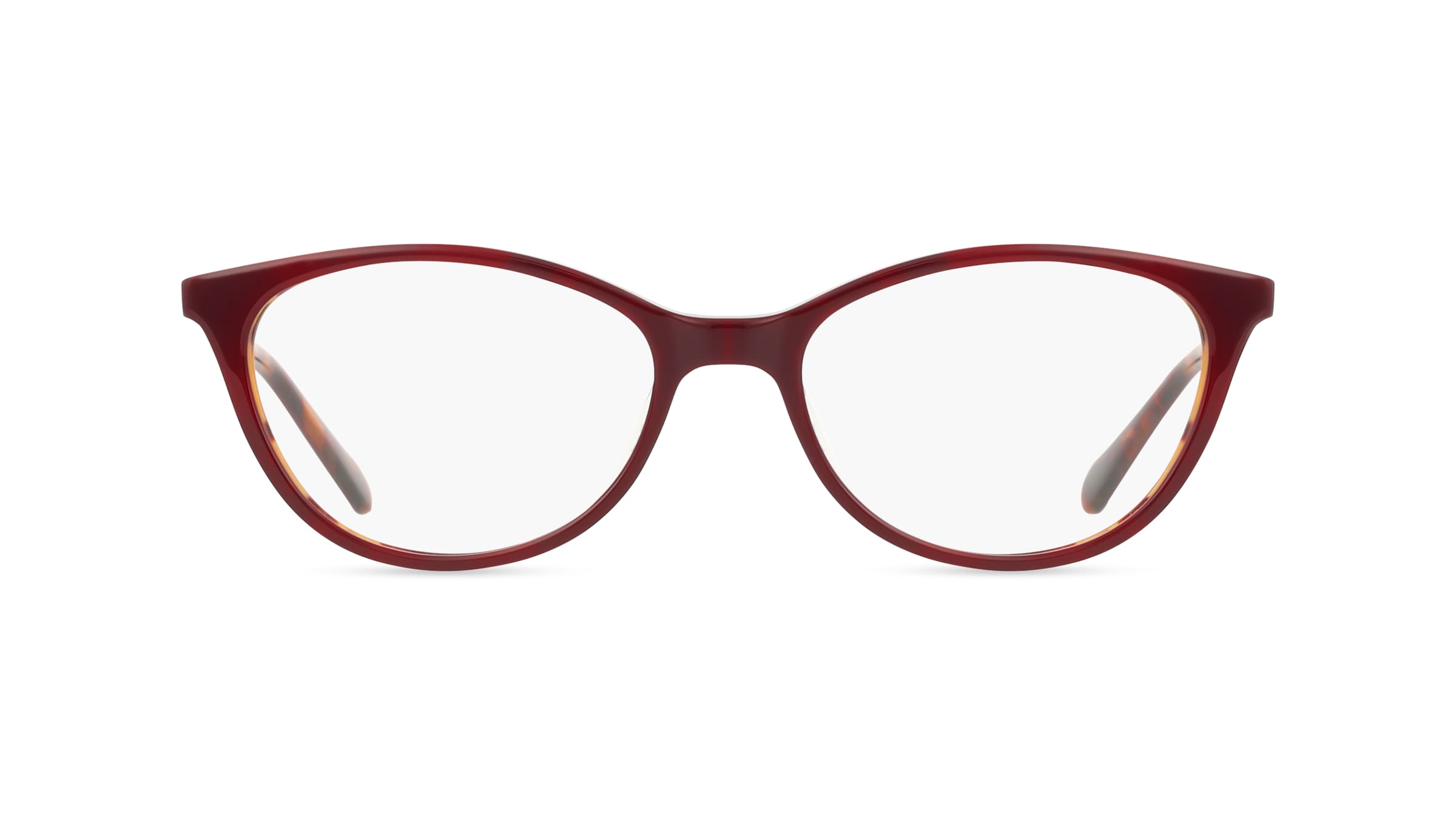 Fossil FOS 7196 Damen-Brille inkl. Gläser Vollrand Oval Acetat-Gestell 52mm/16mm/140mm, rot