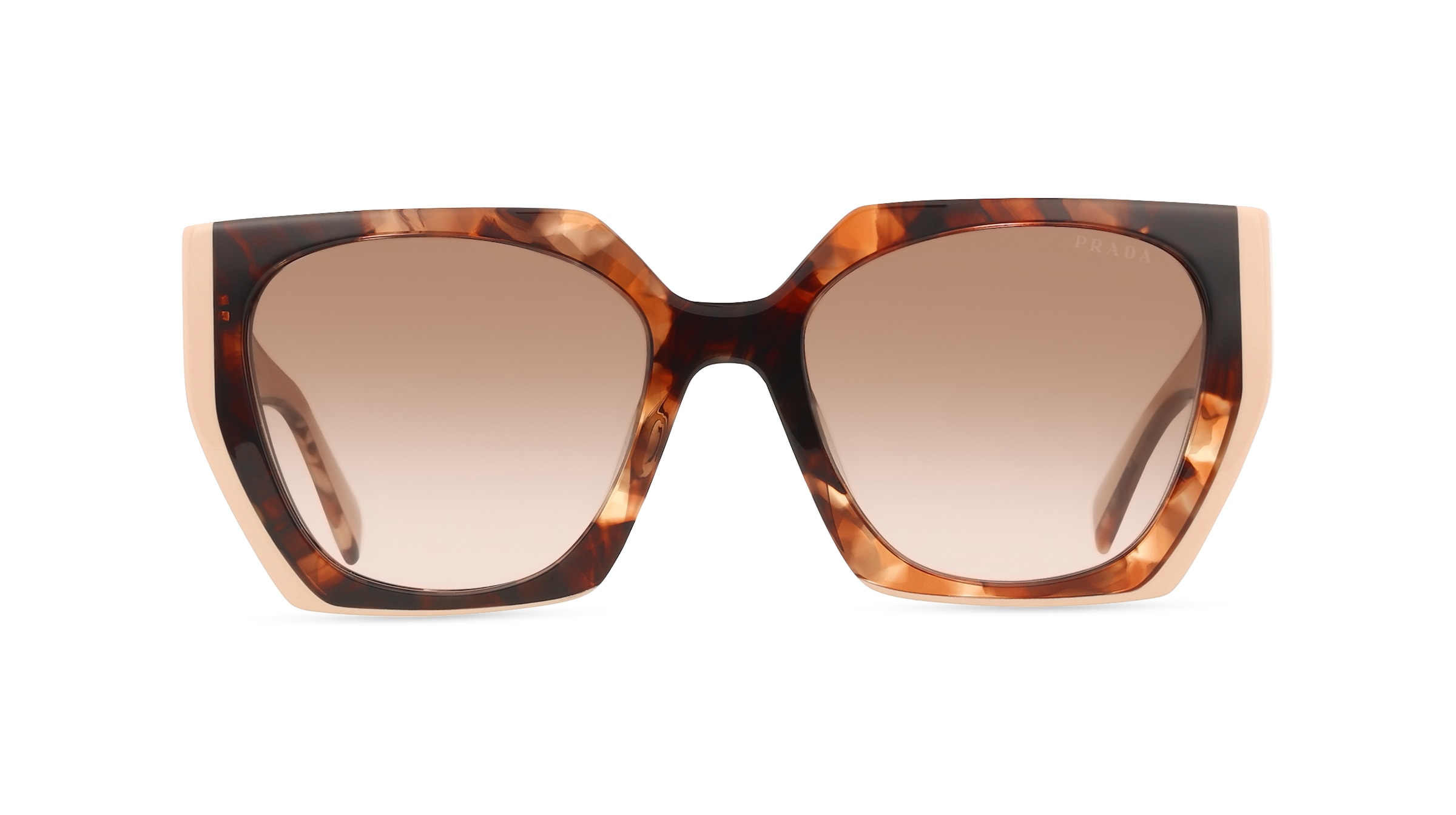 Thumbnail - Prada PR15WS Damen-Sonnenbrille Vollrand Eckig Acetat-Gestell, Braun