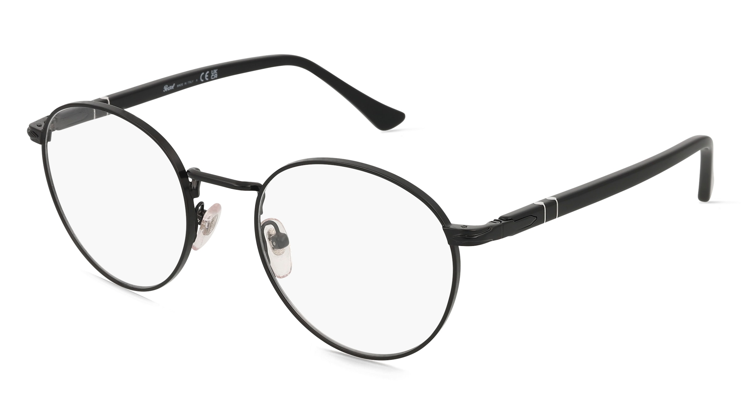 Persol 0PO1008V Herren-Brille inkl. Gläser Vollrand Eckig Metall-Gestell 52mm/20mm/145mm, schwarz