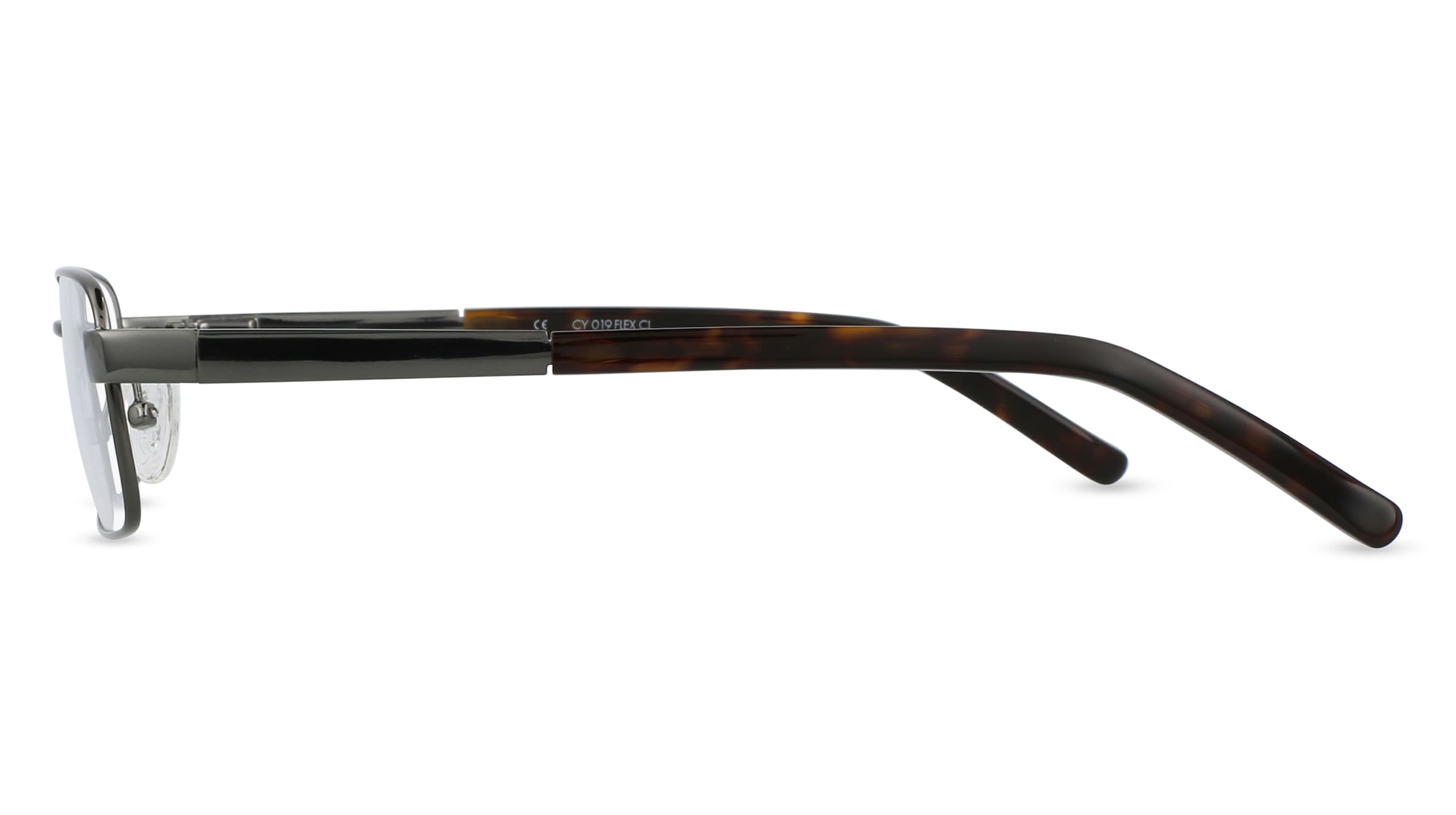 Thumbnail - Fielmann CY 019 FLEX CL Herren-Brille inkl. Gläser Vollrand Eckig Edelstahl-Gestell 50mm/19mm/140mm, grau