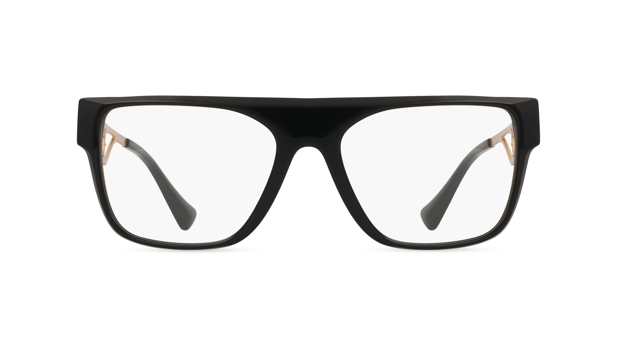 Versace VE3326U Herren-Brille inkl. Gläser Vollrand Eckig Acetat-Gestell 55mm/19mm/145mm, schwarz