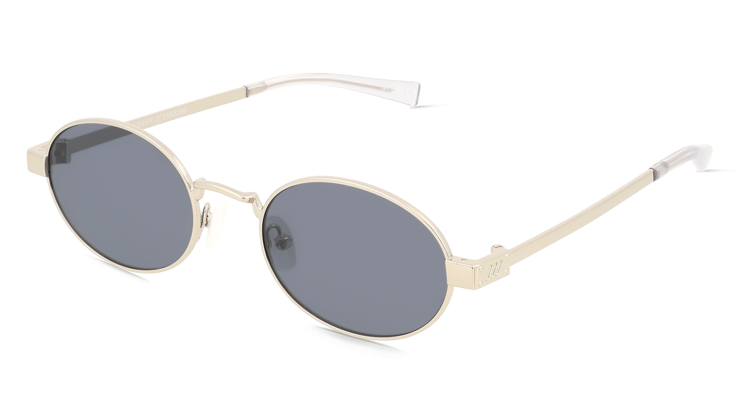 Le Specs LSP2552286 Damen-Sonnenbrille Vollrand Rund Metall-Gestell, Silber