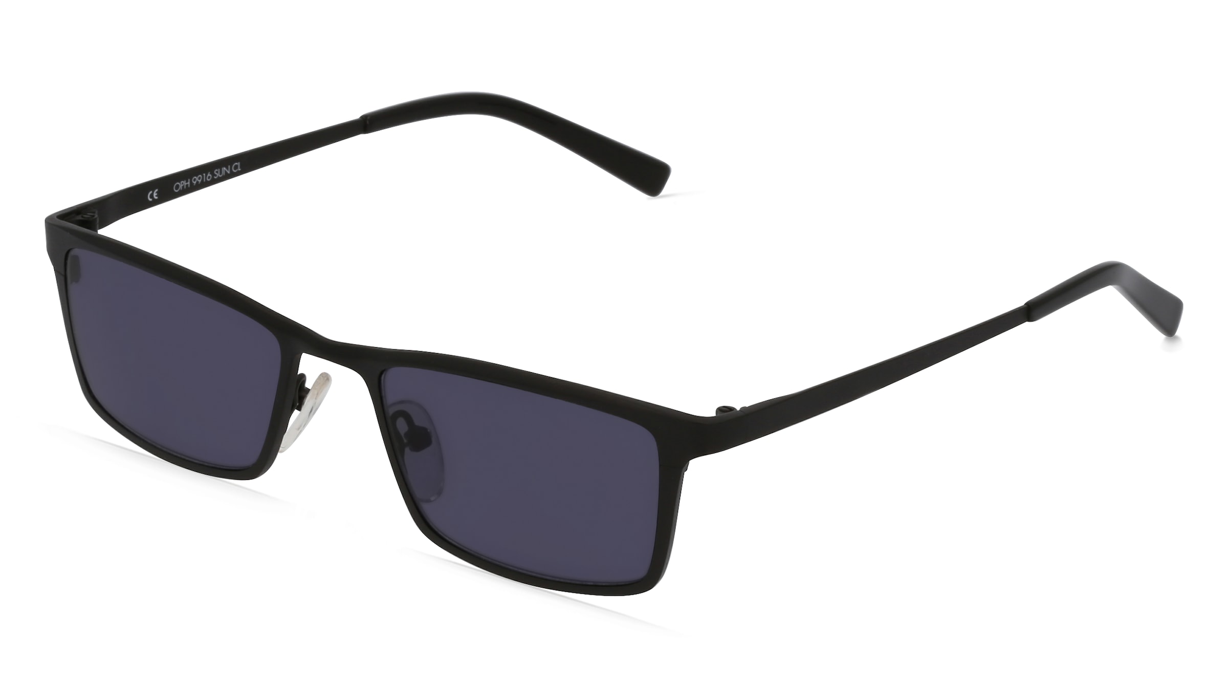 Fielmann OPH 9916 SUN CL Jugend-Sonnenbrille Vollrand Quadratisch Edelstahl-Gestell, Schwarz