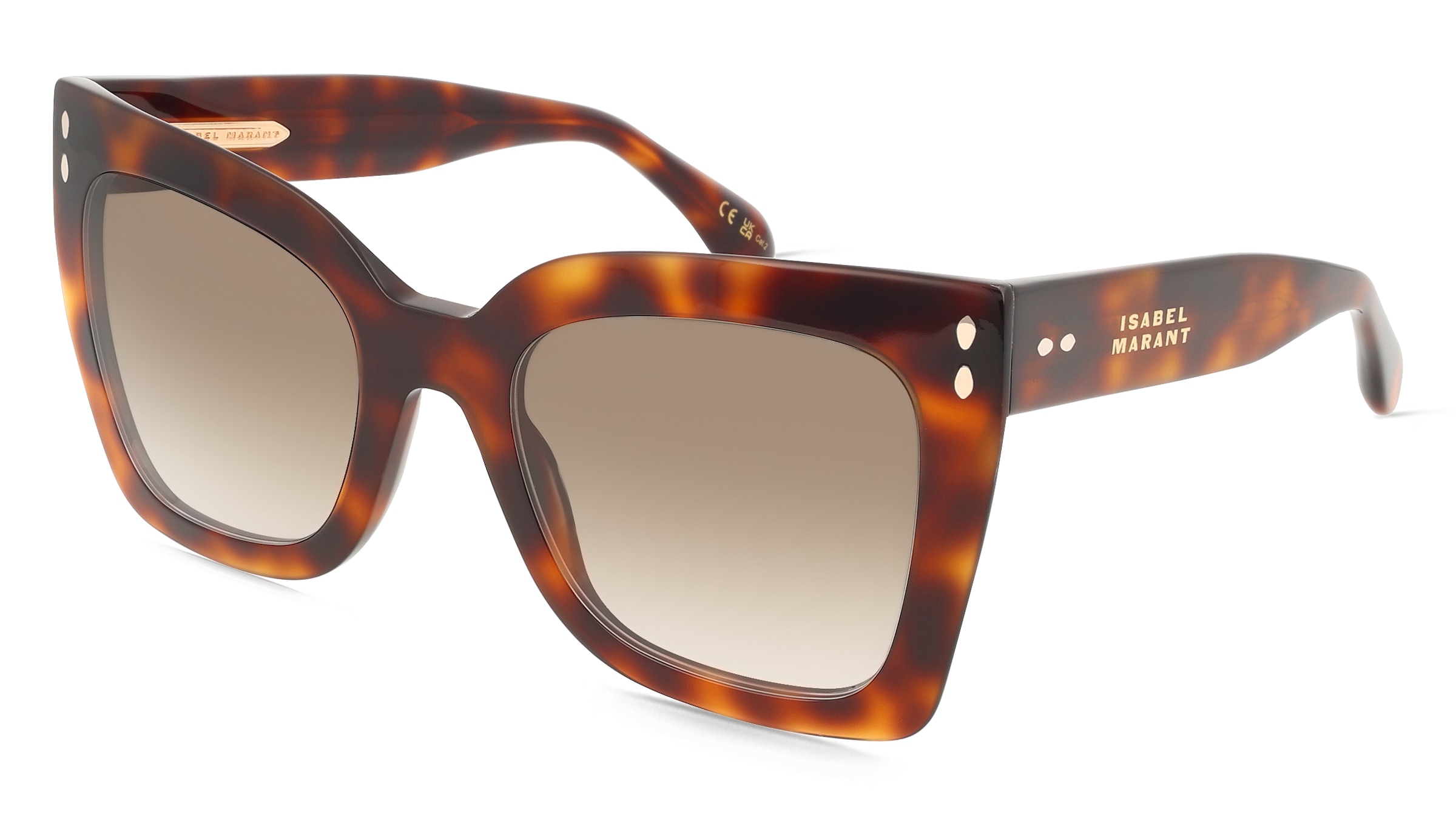Isabel Marant 207608 Damen-Sonnenbrille Vollrand Butterfly Acetat-Gestell, Havanna