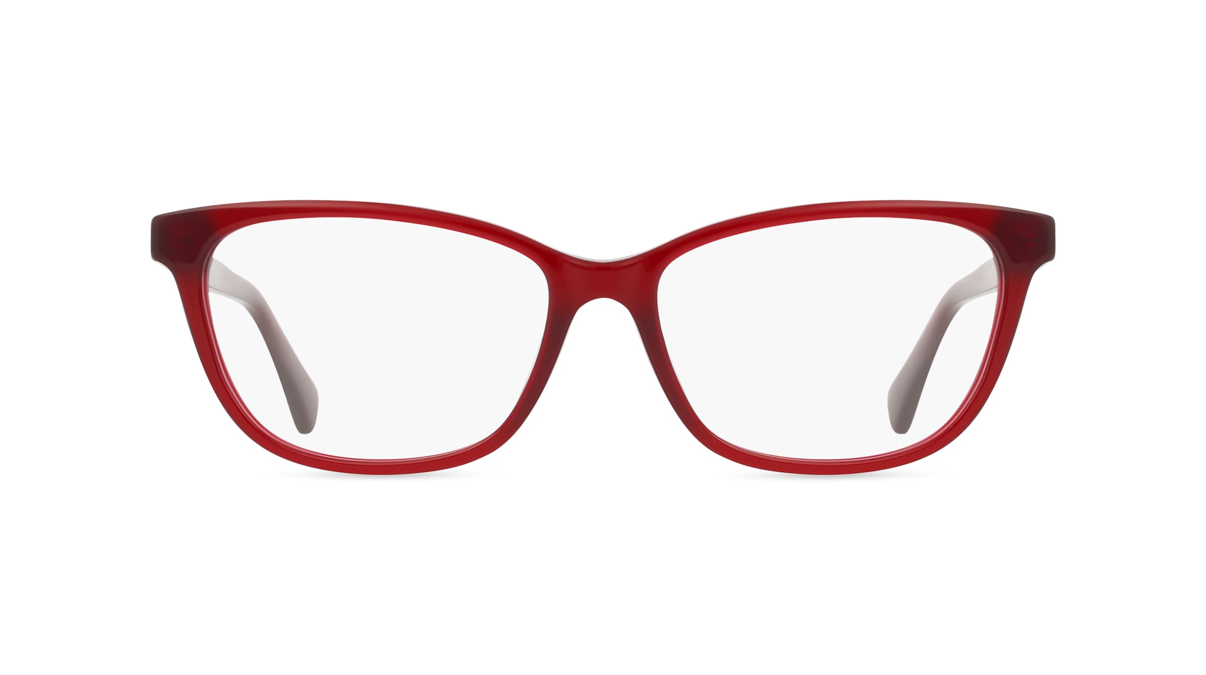 Ralph RA7133U Damen-Brille inkl. Gläser Vollrand Eckig Acetat-Gestell 55mm/16mm/140mm, rot