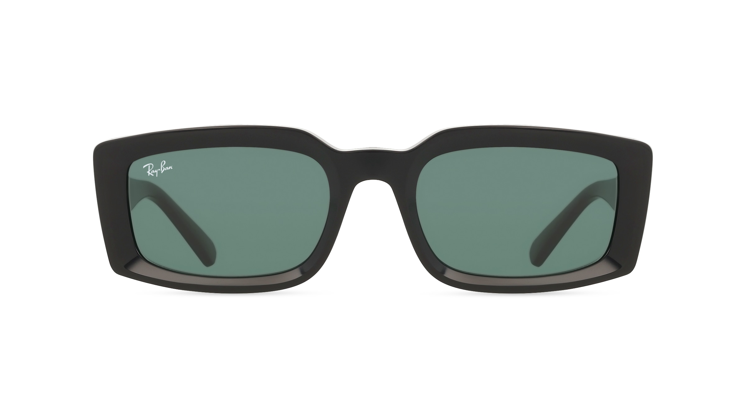 Ray-Ban RB4395 Unisex-Sonnenbrille Vollrand Eckig Bio-Kunststoff-Gestell, Schwarz