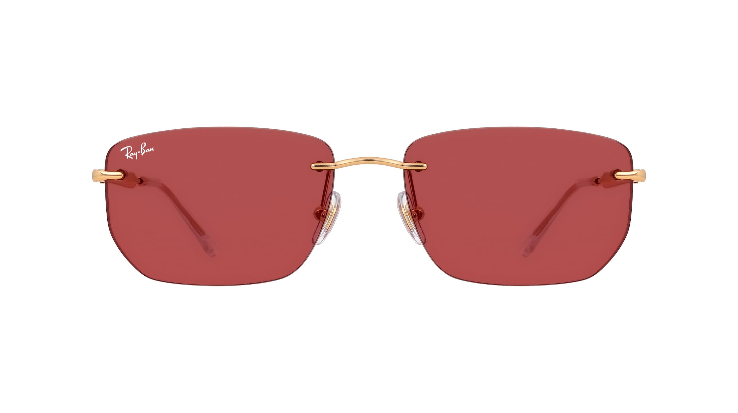 Ray-Ban 0RB3768 Unisex-Sonnenbrille Randlos Quadratisch Metall-Gestell, gold