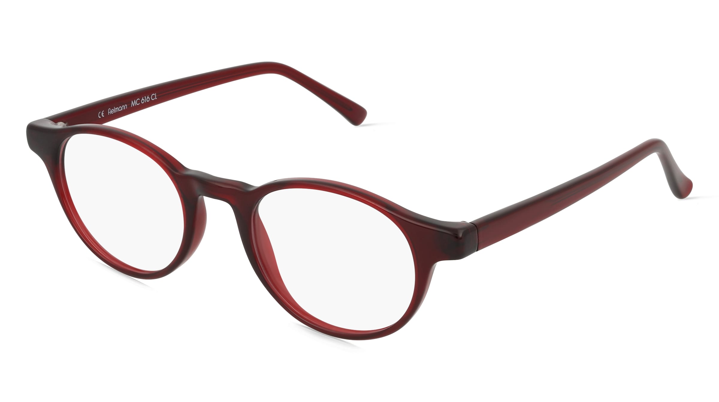 Fielmann MC 616 CL MADDOX Unisex-Brille inkl. Gläser Vollrand Panto Propionat-Gestell 47/20/140, Rot