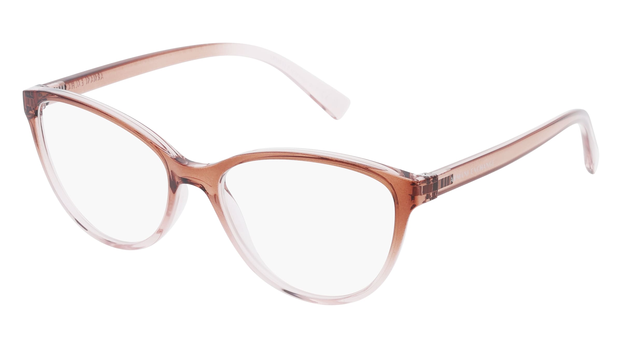 Emporio Armani AX3053 Damen-Brille inkl. Gläser Vollrand Quadratisch Kunststoff-Gestell 53/16/140, Pink