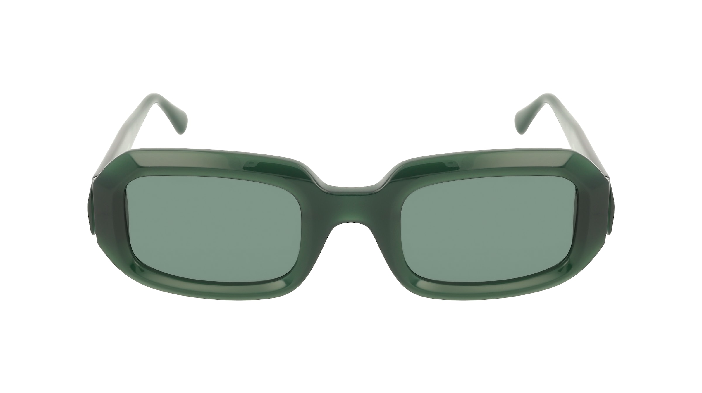 Sandro SA6068 Damen-Sonnenbrille Vollrand Eckig Acetat-Gestell, grün