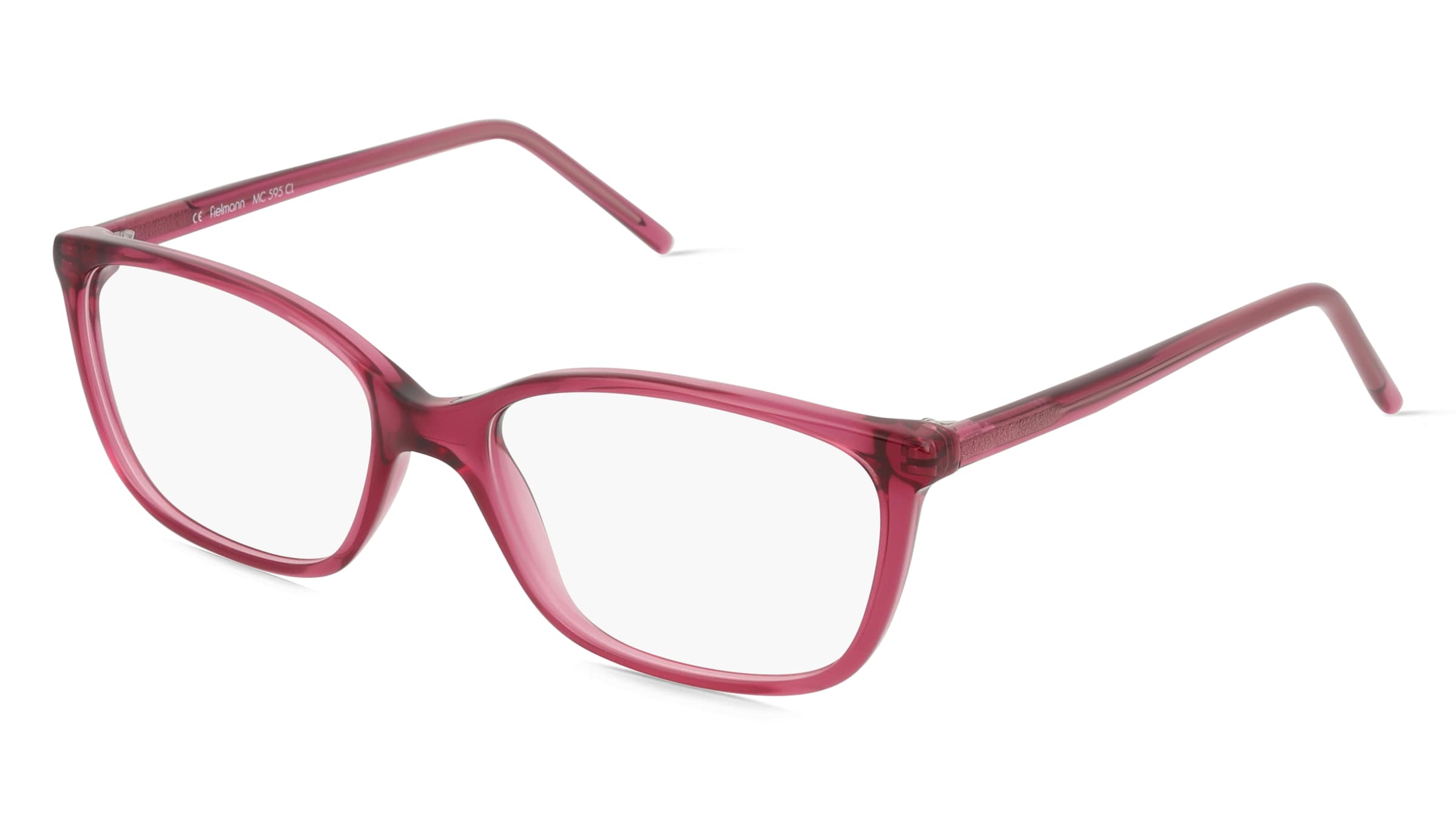 Fielmann MC 595 CL Damen-Brille inkl. Gläser Vollrand Eckig Propionat-Gestell 55mm/16mm/135mm, lila