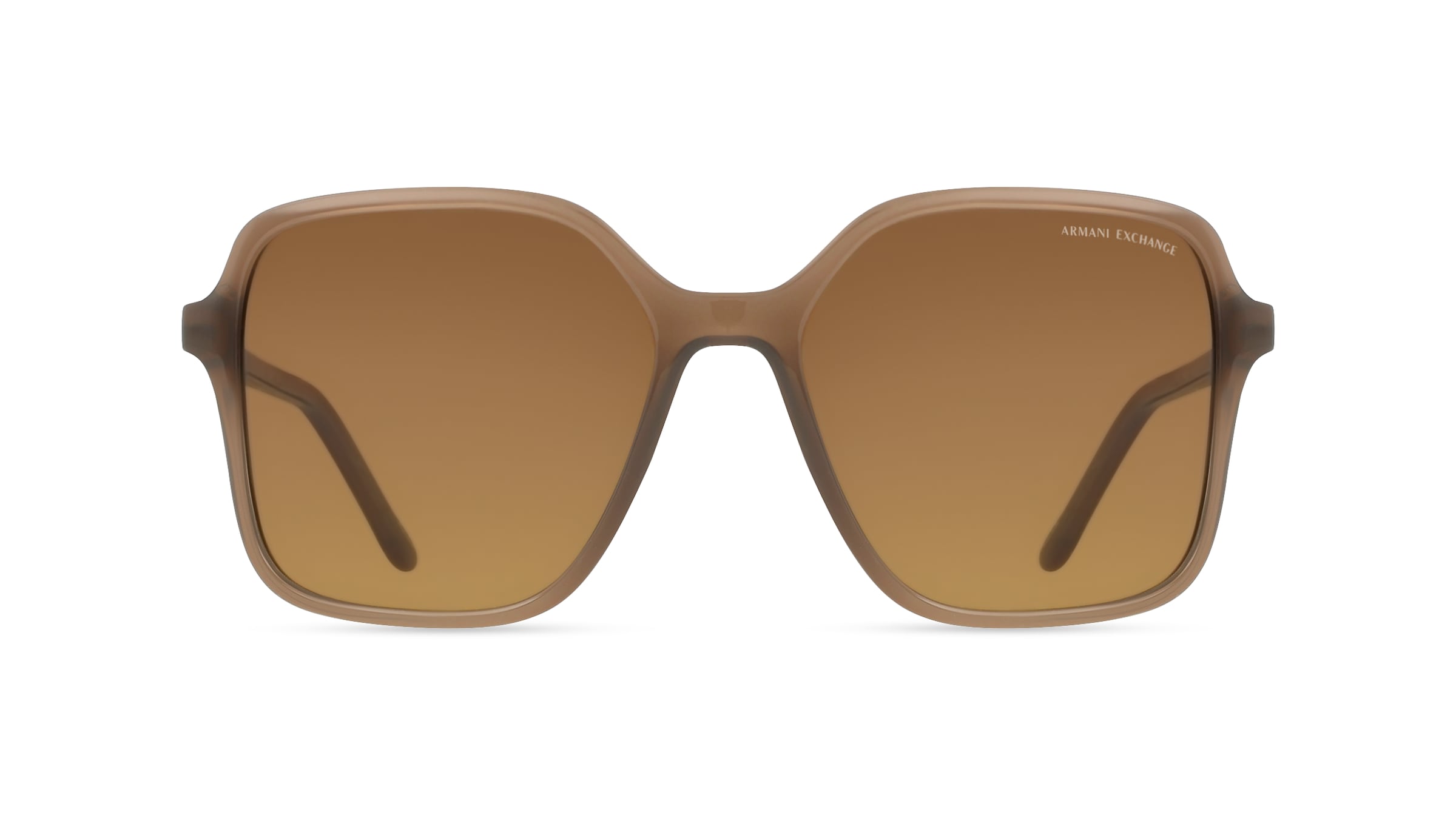 Emporio Armani 0AX4163S Damen-Sonnenbrille Vollrand Butterfly Kunststoff-Gestell, braun