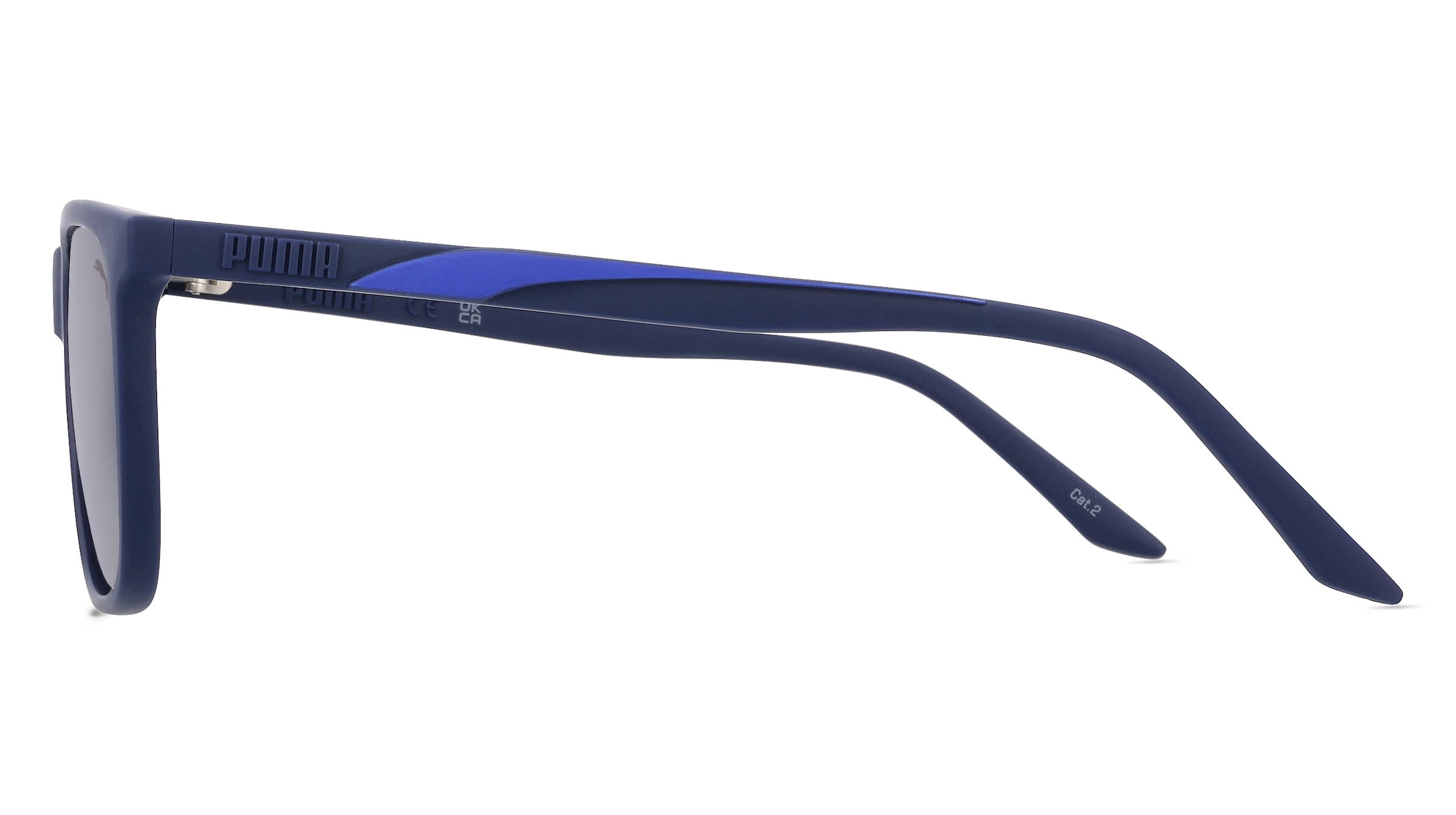 Thumbnail - Puma PU0322S Herren-Sonnenbrille Vollrand Quadratisch Kunststoff-Gestell, blau
