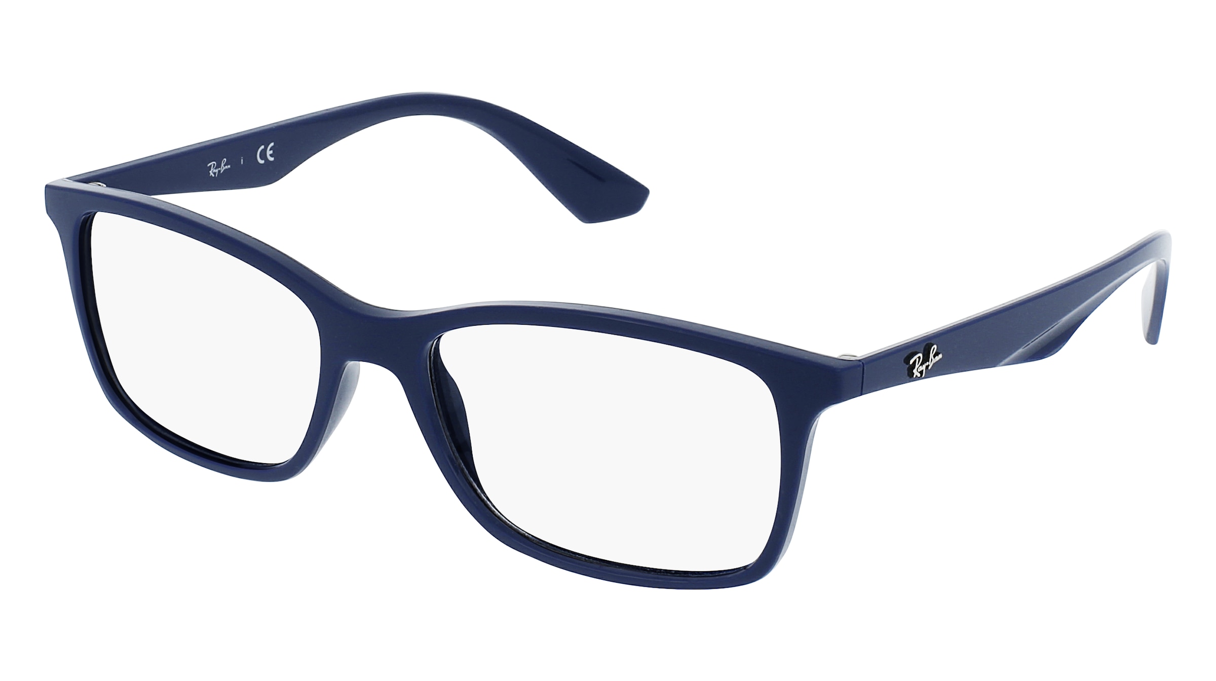 Ray-Ban RX7047 Herren-Brille inkl. Gläser Vollrand Quadratisch Kunststoff-Gestell 54/17/140, Blau