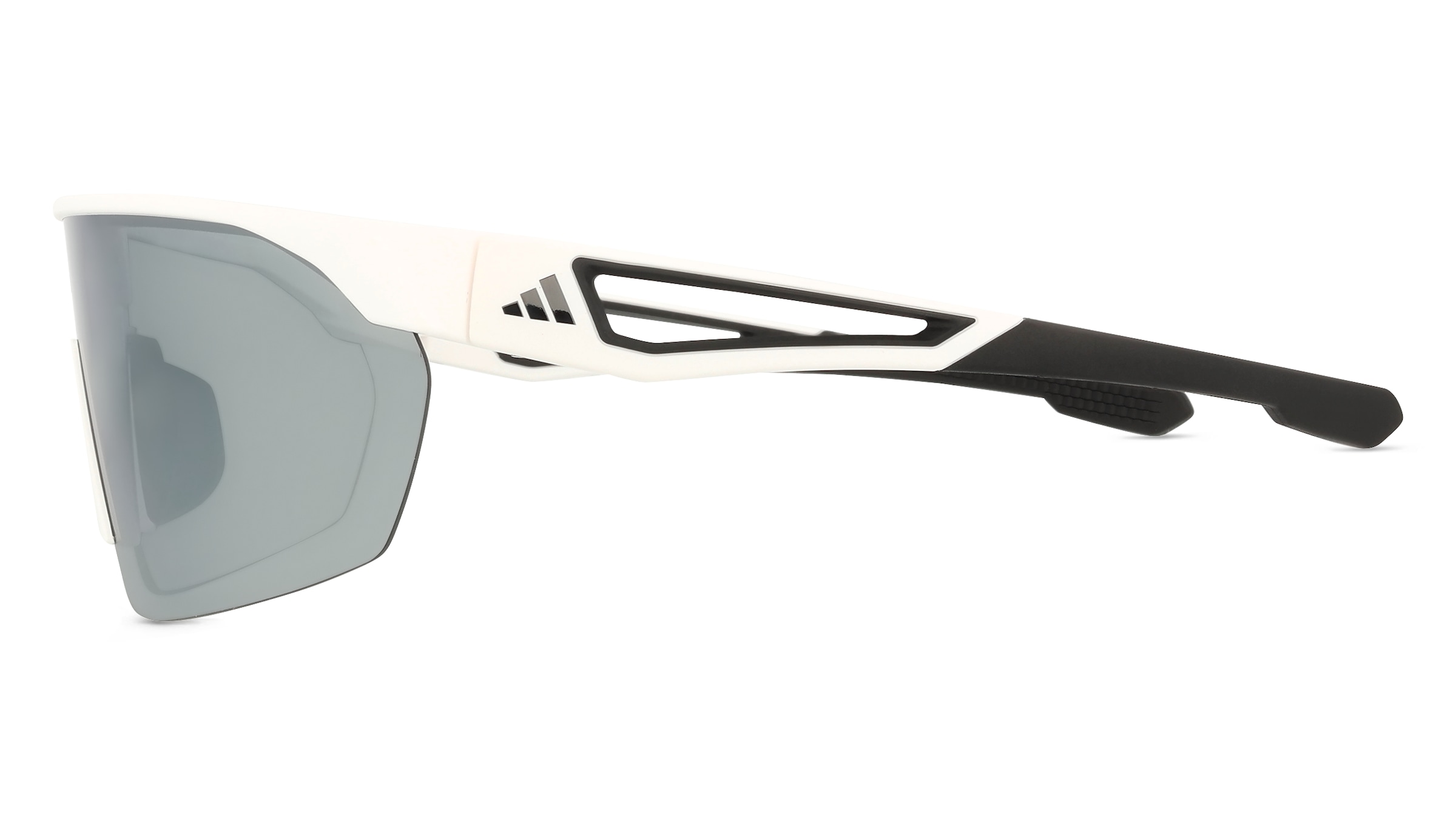 Thumbnail - Adidas SP0103 Unisex-Sonnenbrille Halbrand Monoscheibe Kunststoff-Gestell, weiß