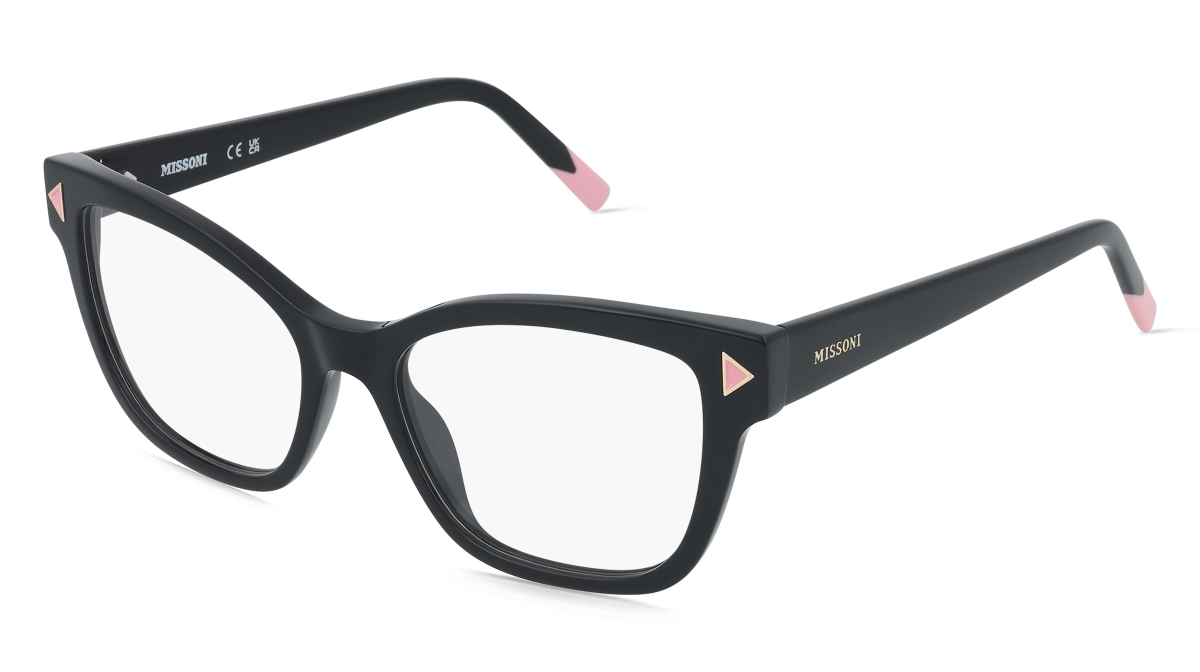 Missoni MIS 0238 Damen-Brille inkl. Gläser Vollrand Panto Acetat-Gestell 52/17/140, Schwarz