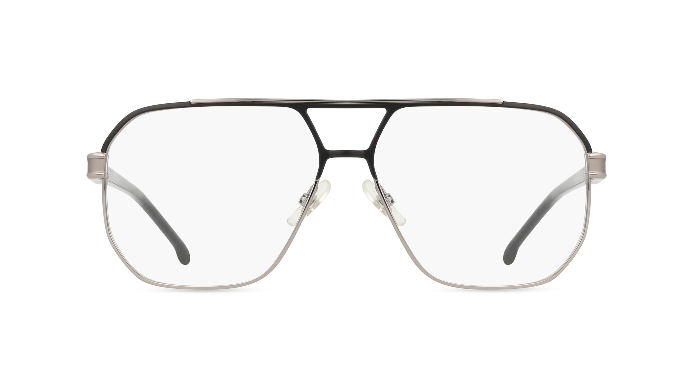 Carrera 1135 Herren-Brille inkl. Gläser Vollrand Pilot Metall-Gestell 60mm/14mm/145mm, schwarz