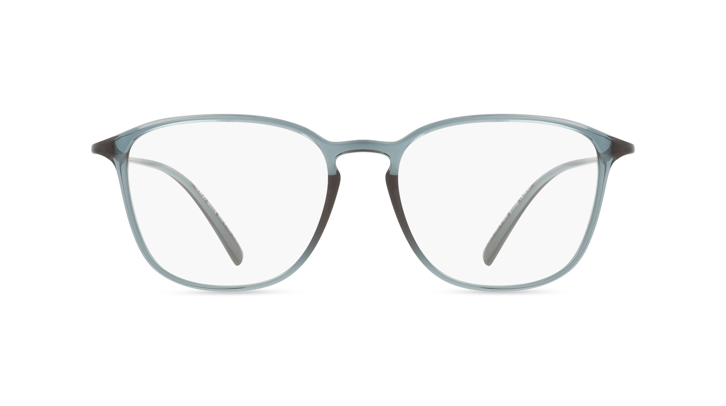 Giorgio Armani AR7276U Herren-Brille inkl. Gläser Vollrand Quadratisch Kunststoff-Gestell 53/18/145, Blau