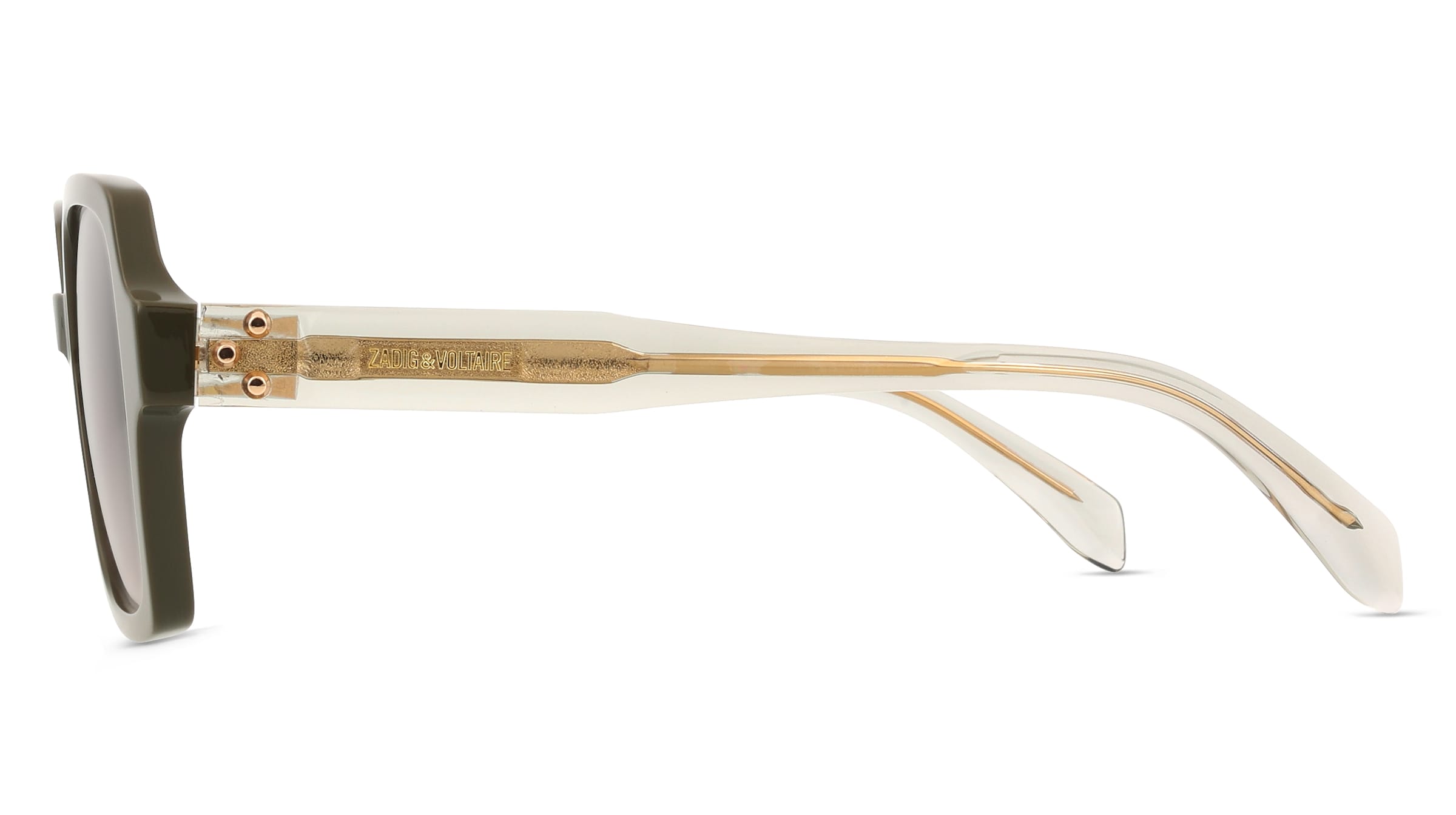 Thumbnail - Zadig & Voltaire SZV473 Damen-Sonnenbrille Vollrand Quadratisch Kunststoff-Gestell, grün