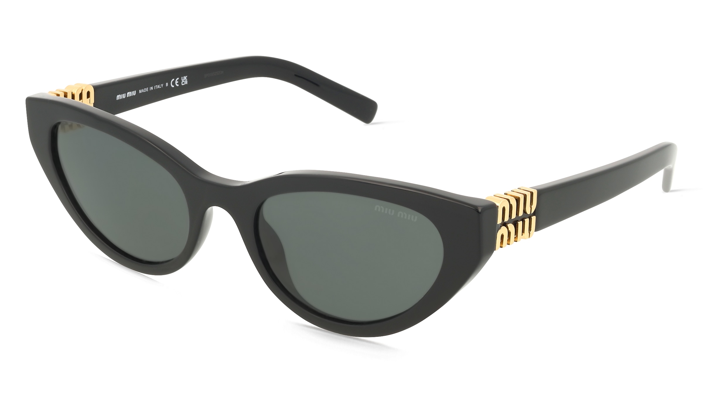 Miu Miu MUA04S Damen-Sonnenbrille Vollrand Butterfly Acetat-Gestell, Schwarz