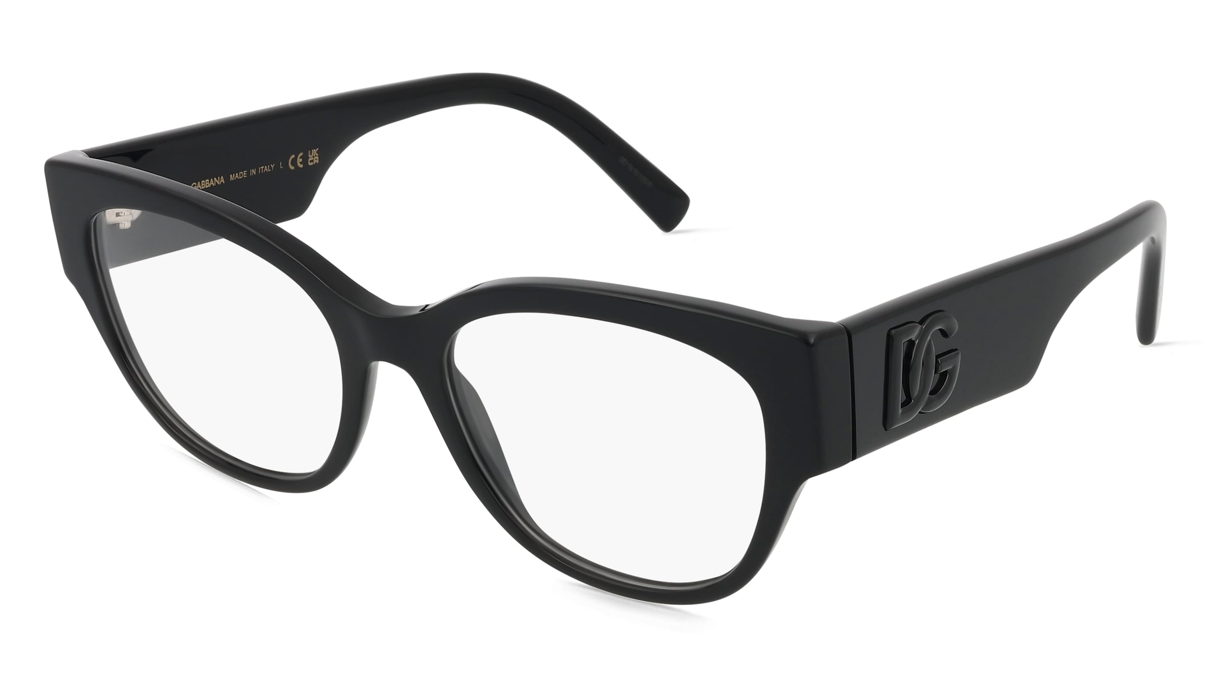 Dolce&amp;Gabbana 0DG3377 Damen-Brille inkl. Gläser Vollrand Butterfly Acetat-Gestell 53/18/145, Schwarz