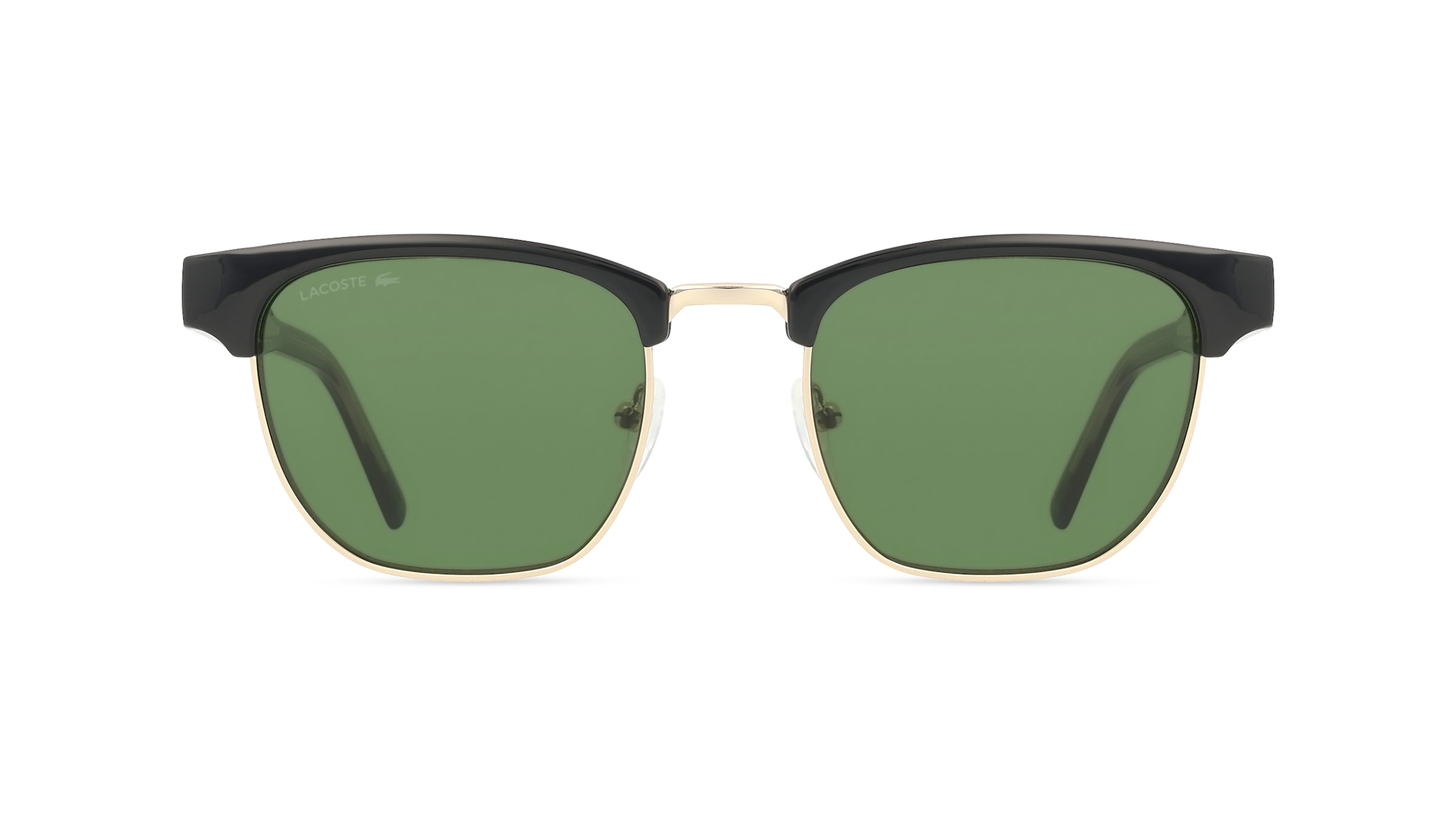 Lacoste L266S Herren-Sonnenbrille Vollrand Browline Kunststoff-Gestell, schwarz