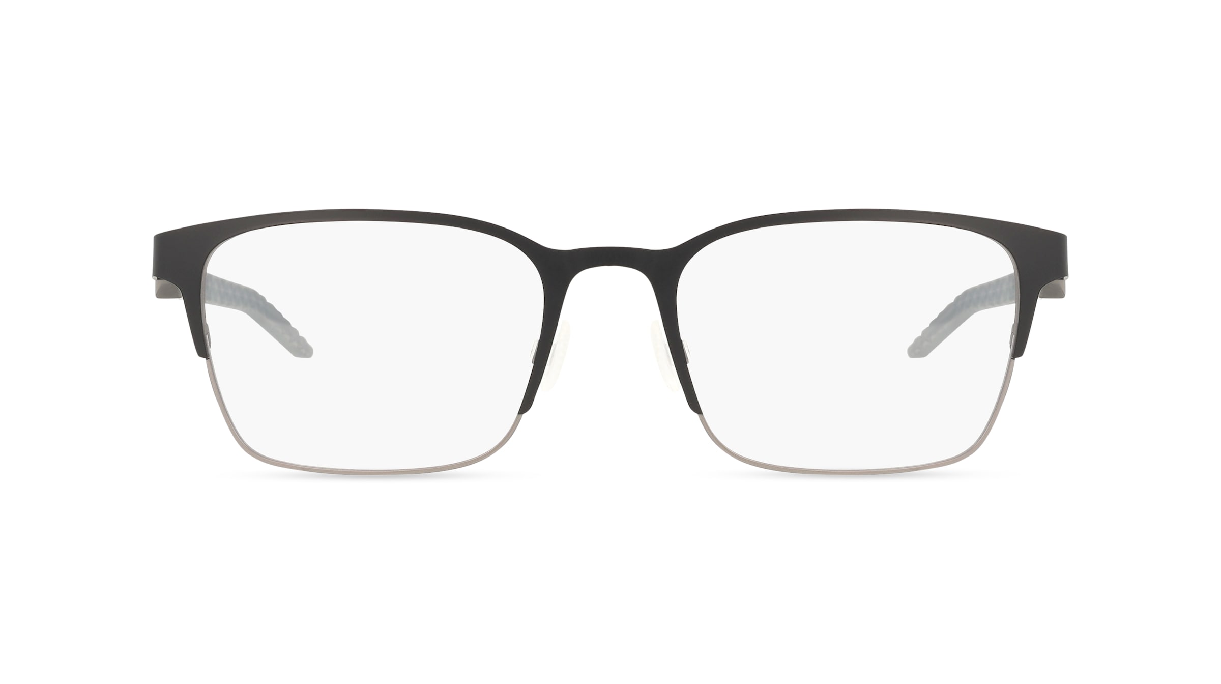 Nike NK8185 Herren-Brille inkl. Gläser Vollrand Eckig Metall-Gestell 56/20/145, Schwarz