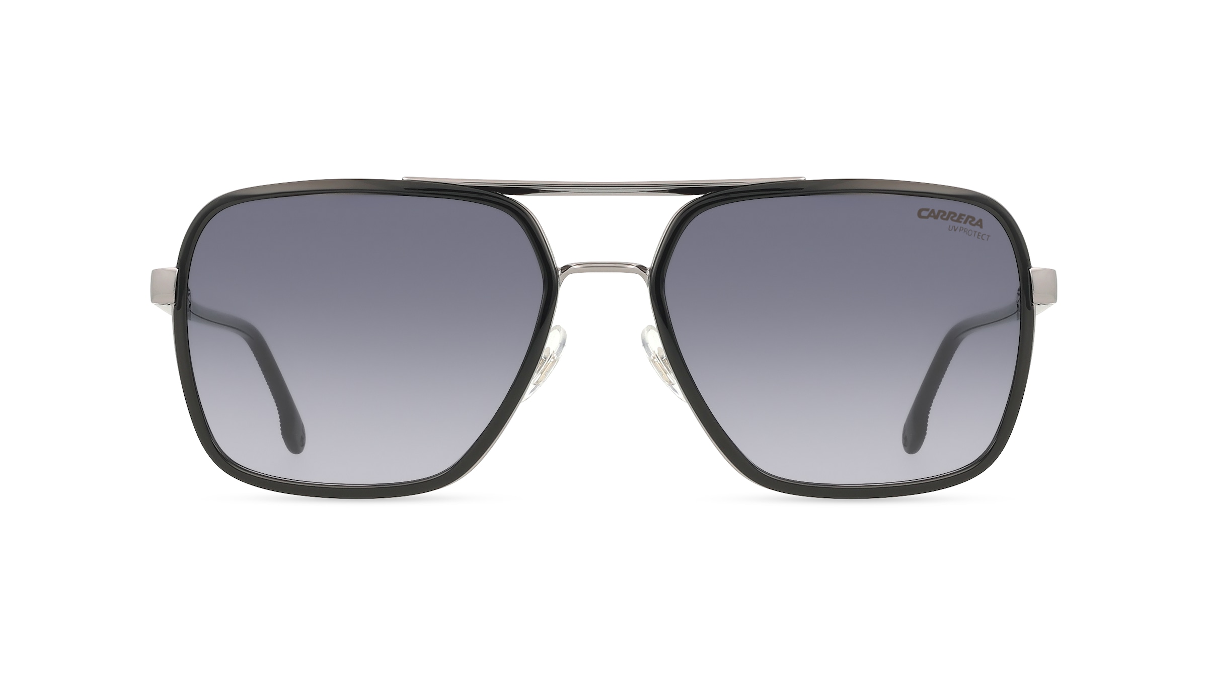 Thumbnail - Carrera 256/S Herren-Sonnenbrille Vollrand Rectangular Edelstahl-Gestell, grau