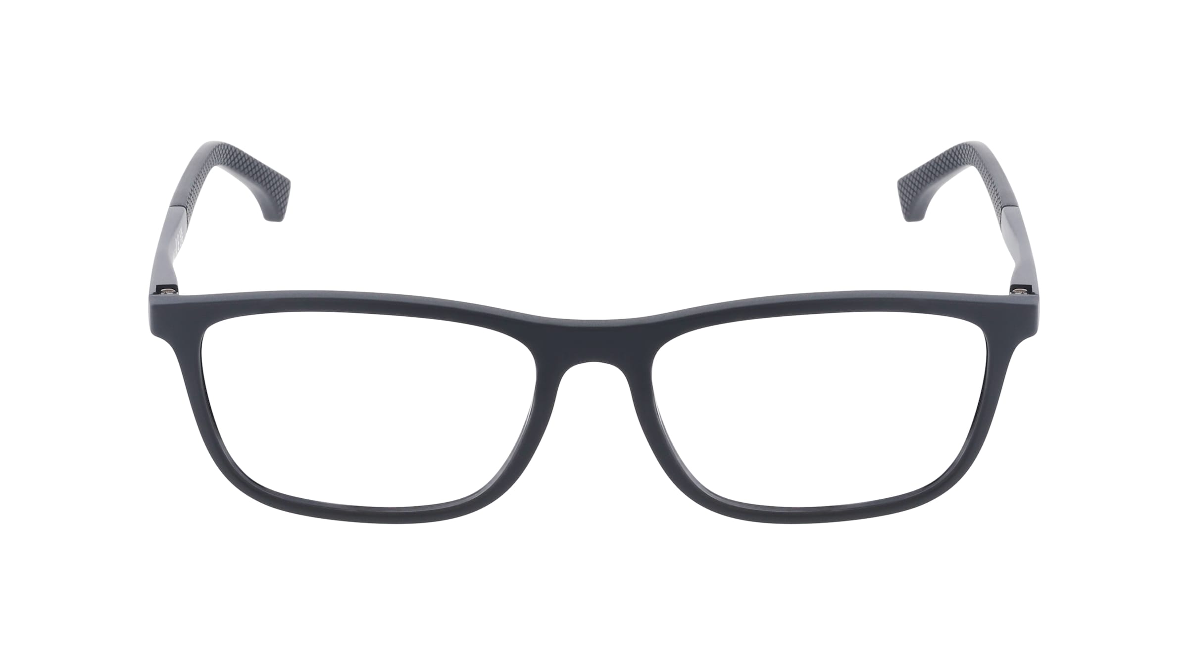 Emporio Armani EA3069 Herren-Brille inkl. Gläser Vollrand Quadratisch Kunststoff-Gestell 53/17/140, schwarz