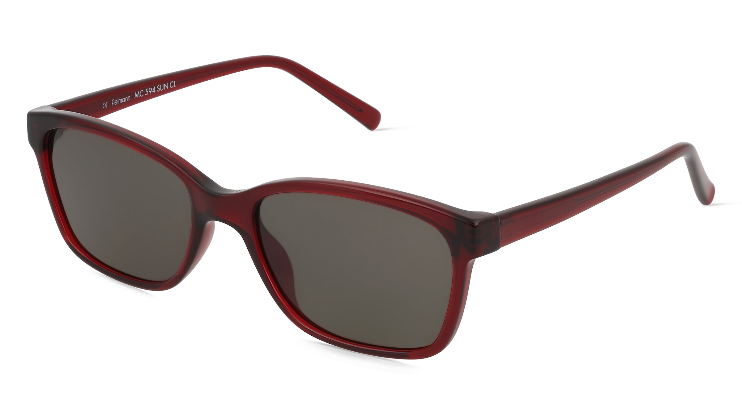 Fielmann MC 594 SUN CL HELENE Damen-Sonnenbrille Vollrand Butterfly Propionat-Gestell, Rot