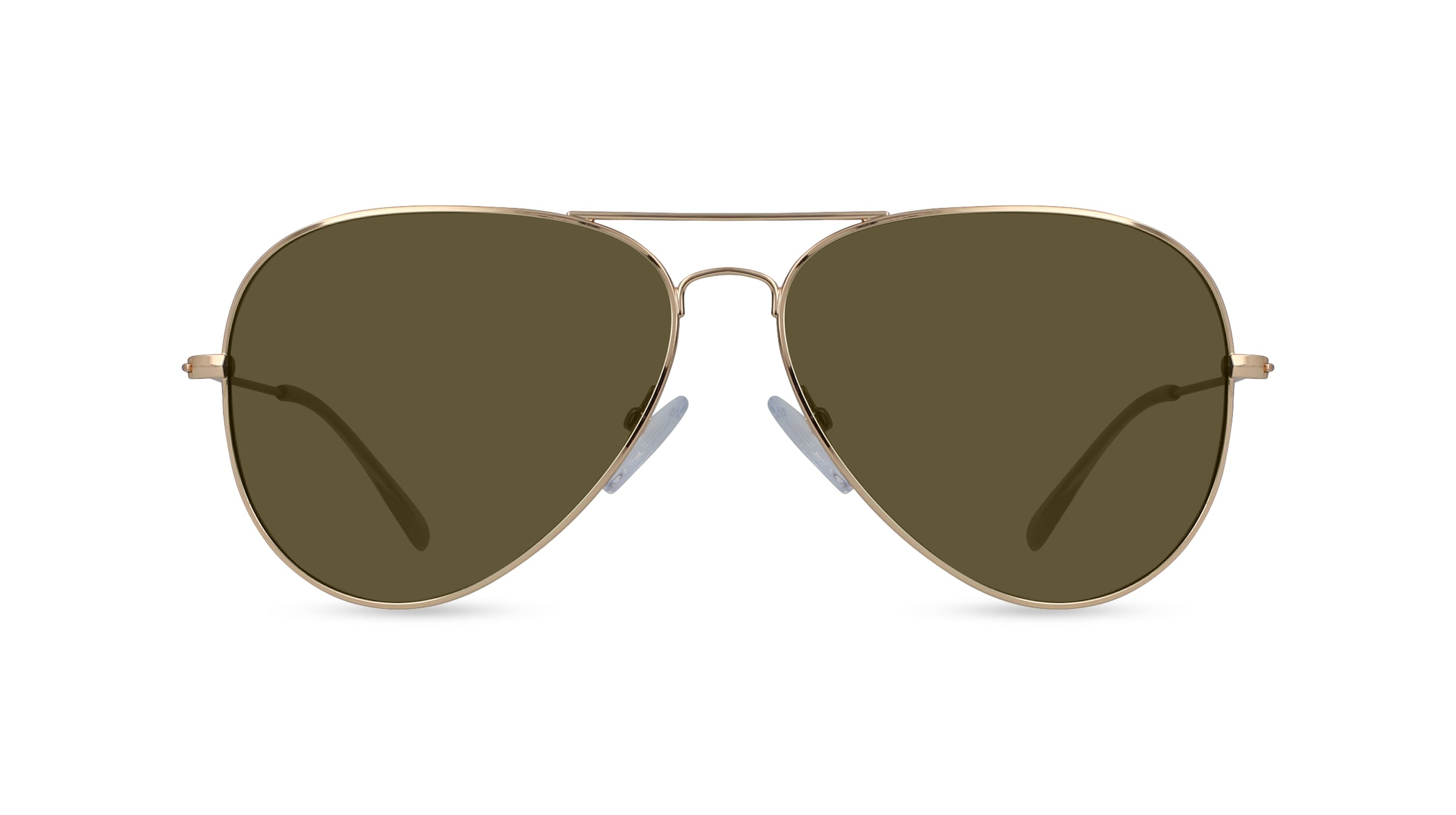 Fielmann BD 277 SUN CL Unisex-Sonnenbrille Vollrand Pilot Edelstahl-Gestell, gold