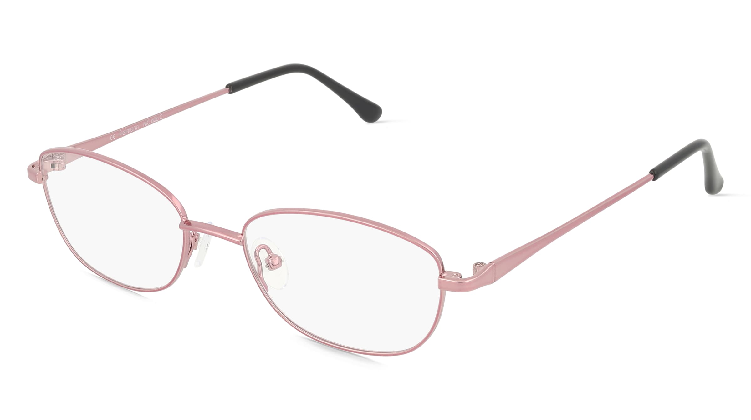 Fielmann MC 606 CL Damen-Brille inkl. Gläser Vollrand Eckig Edelstahl-Gestell 49mm/17mm/135mm, pink