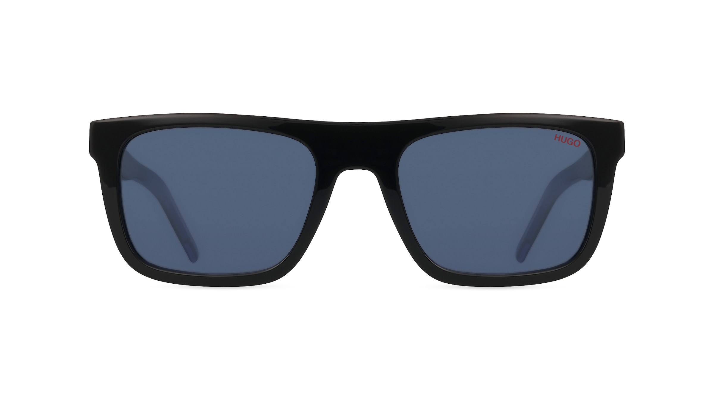 Hugo HG 1297/S Unisex-Sonnenbrille Vollrand Eckig Acetat-Gestell, schwarz