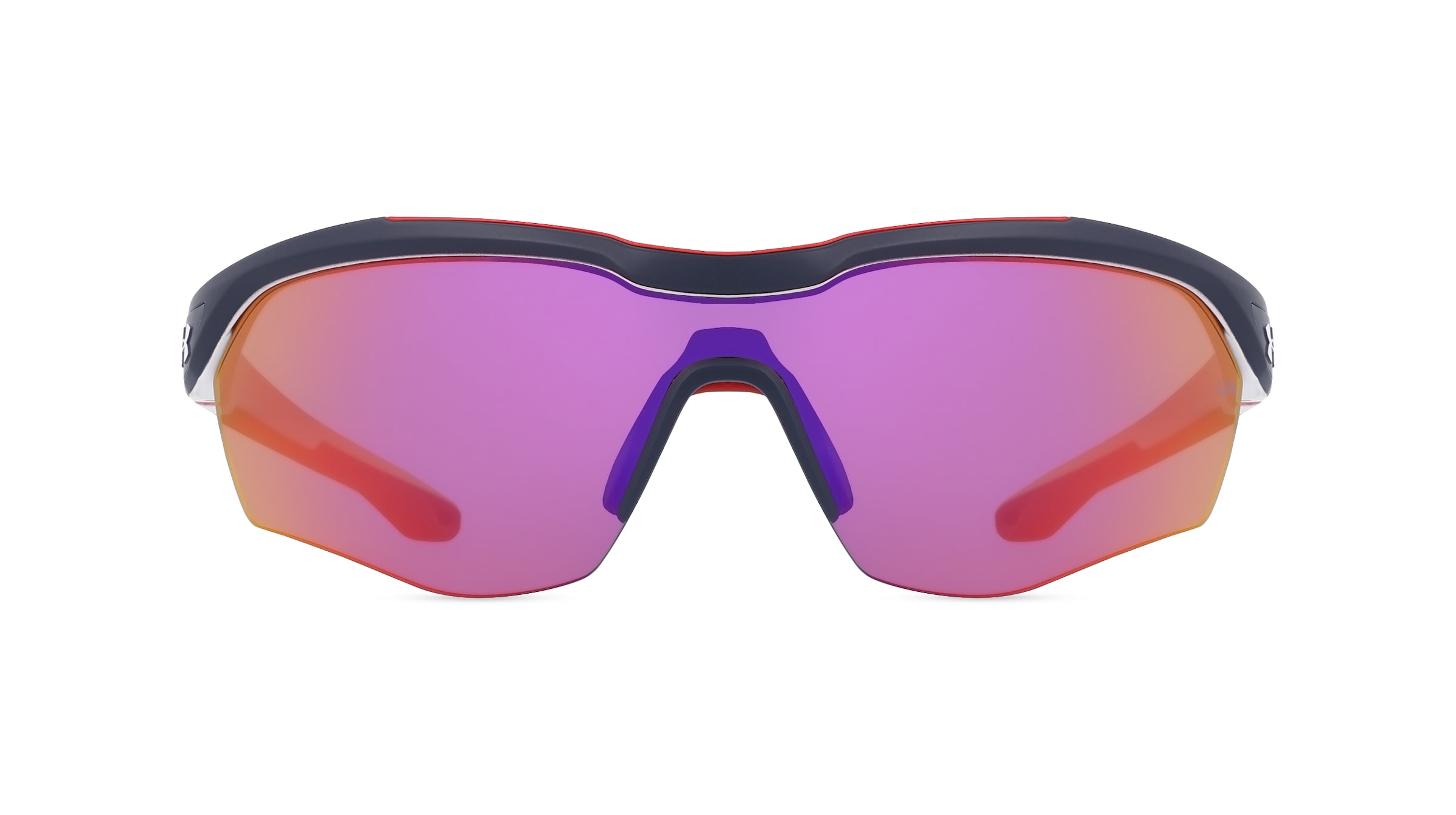 Under Armour UA YARD PRO Unisex-Sonnenbrille Vollrand Monoscheibe Kunststoff-Gestell, blau