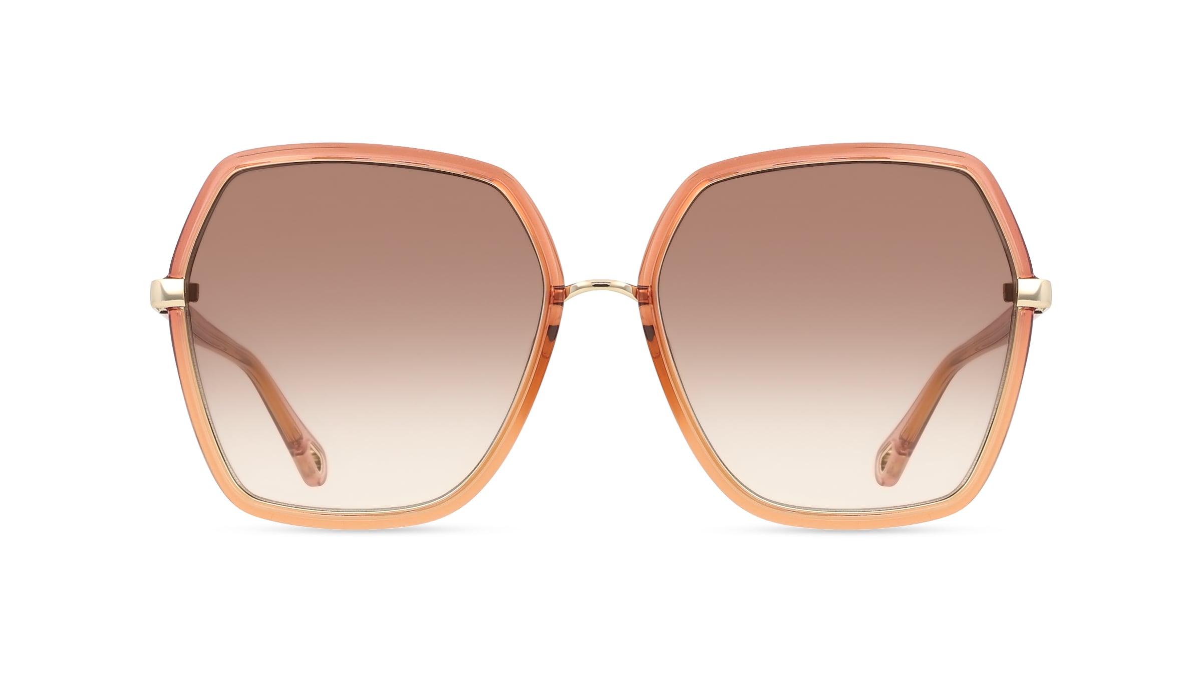 Chloé CH0262S Damen-Sonnenbrille Vollrand Eckig Kunststoff-Gestell, rot