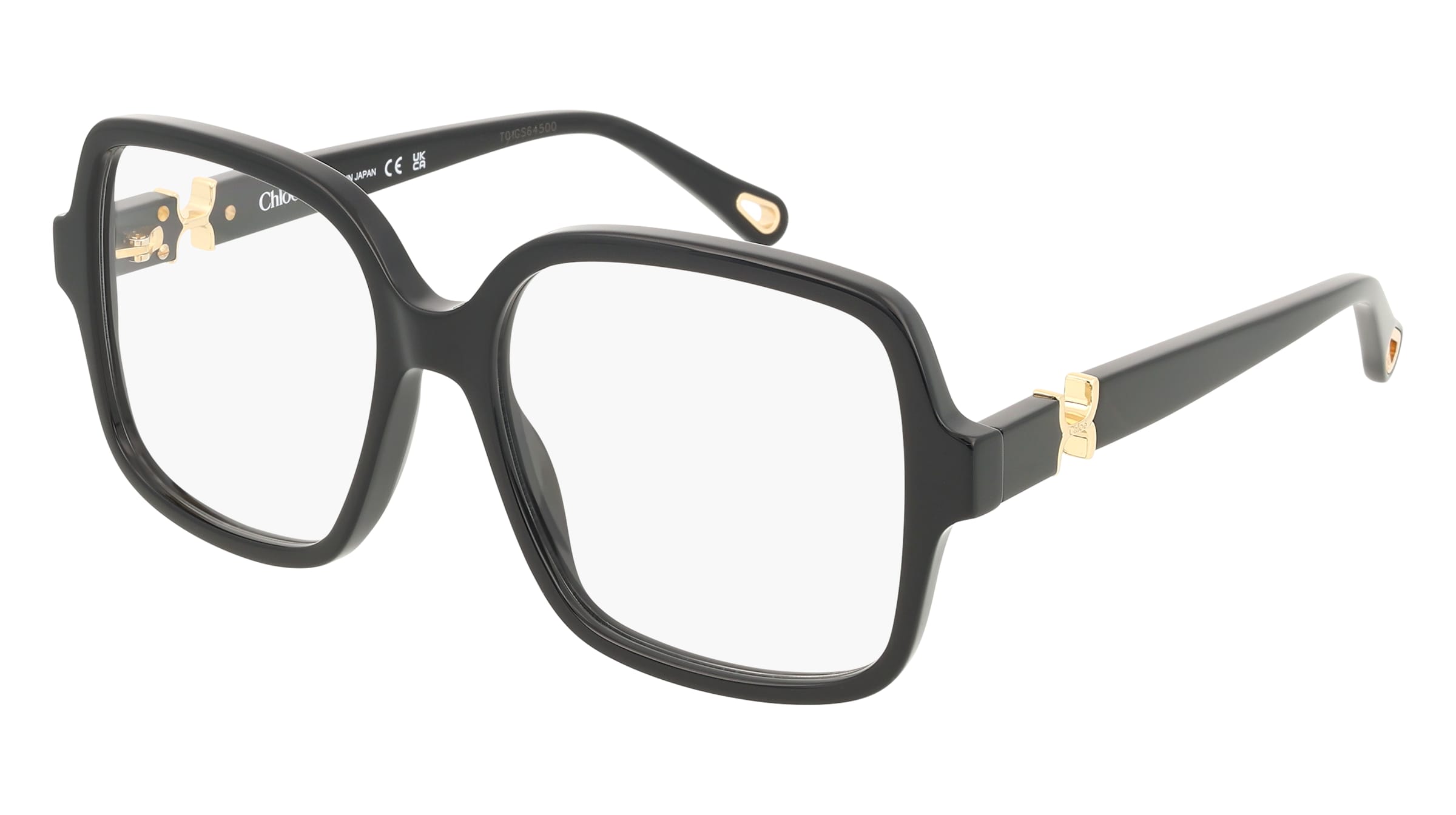 Chloé CH0335O Damen-Brille inkl. Gläser Vollrand Eckig Acetat-Gestell 54/16/140, Schwarz
