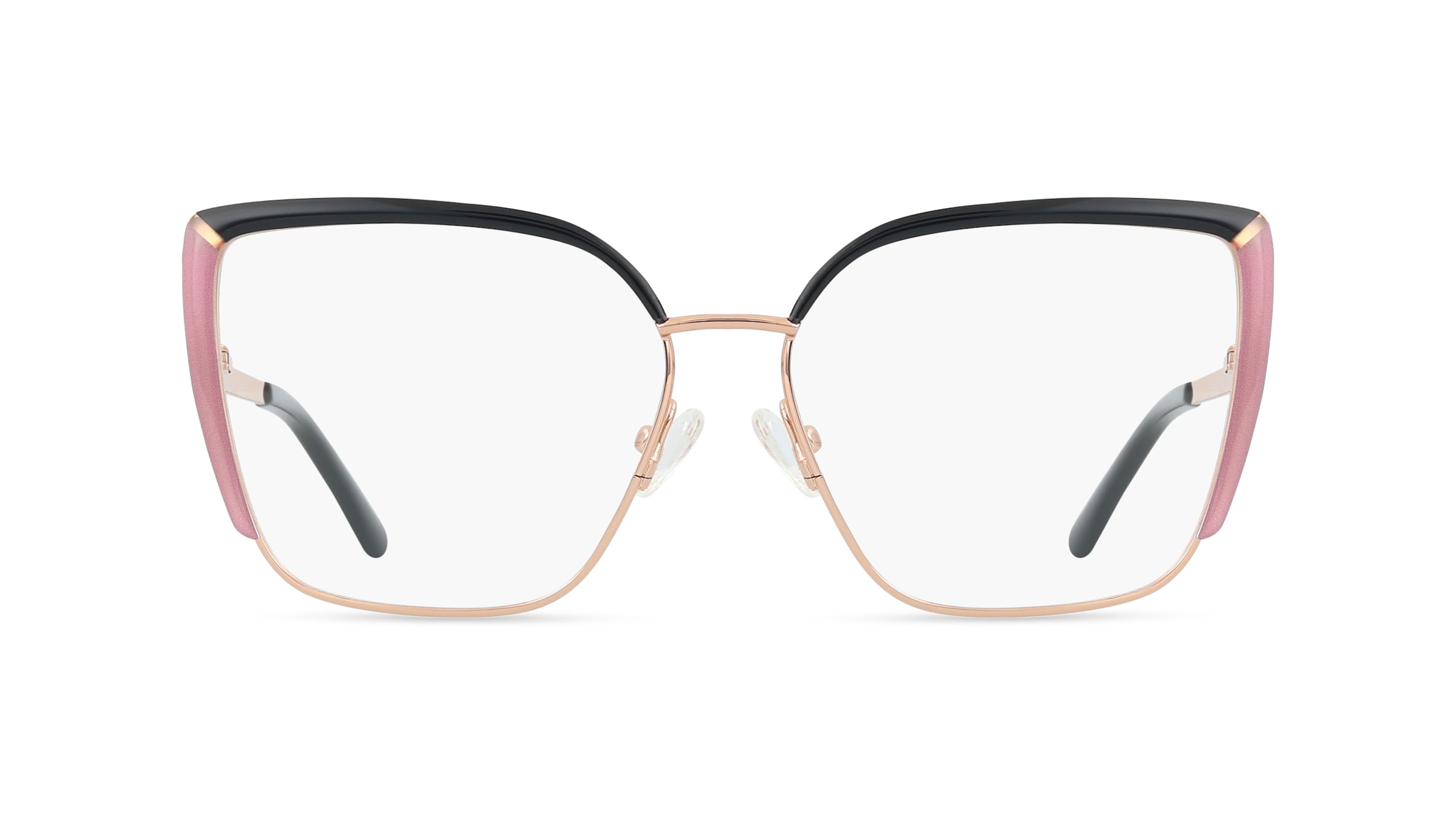 Guess GU50249 Damen-Brille inkl. Gläser Vollrand Quadratisch Metall-Gestell 55/14/140, Schwarz