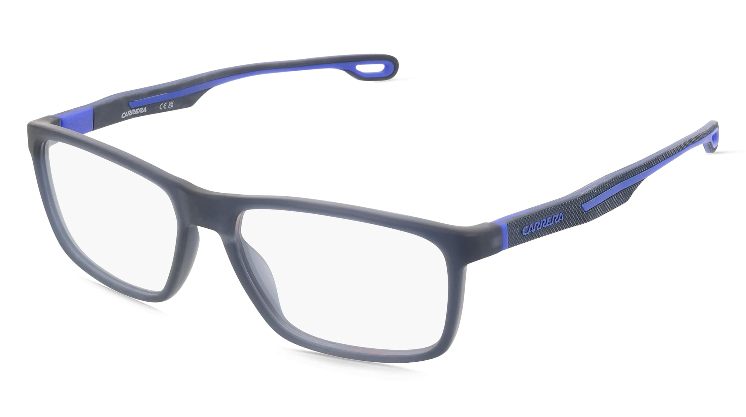 Carrera 4416 Herren-Brille inkl. Gläser Vollrand Eckig Kunststoff-Gestell 55/16/145, Blau