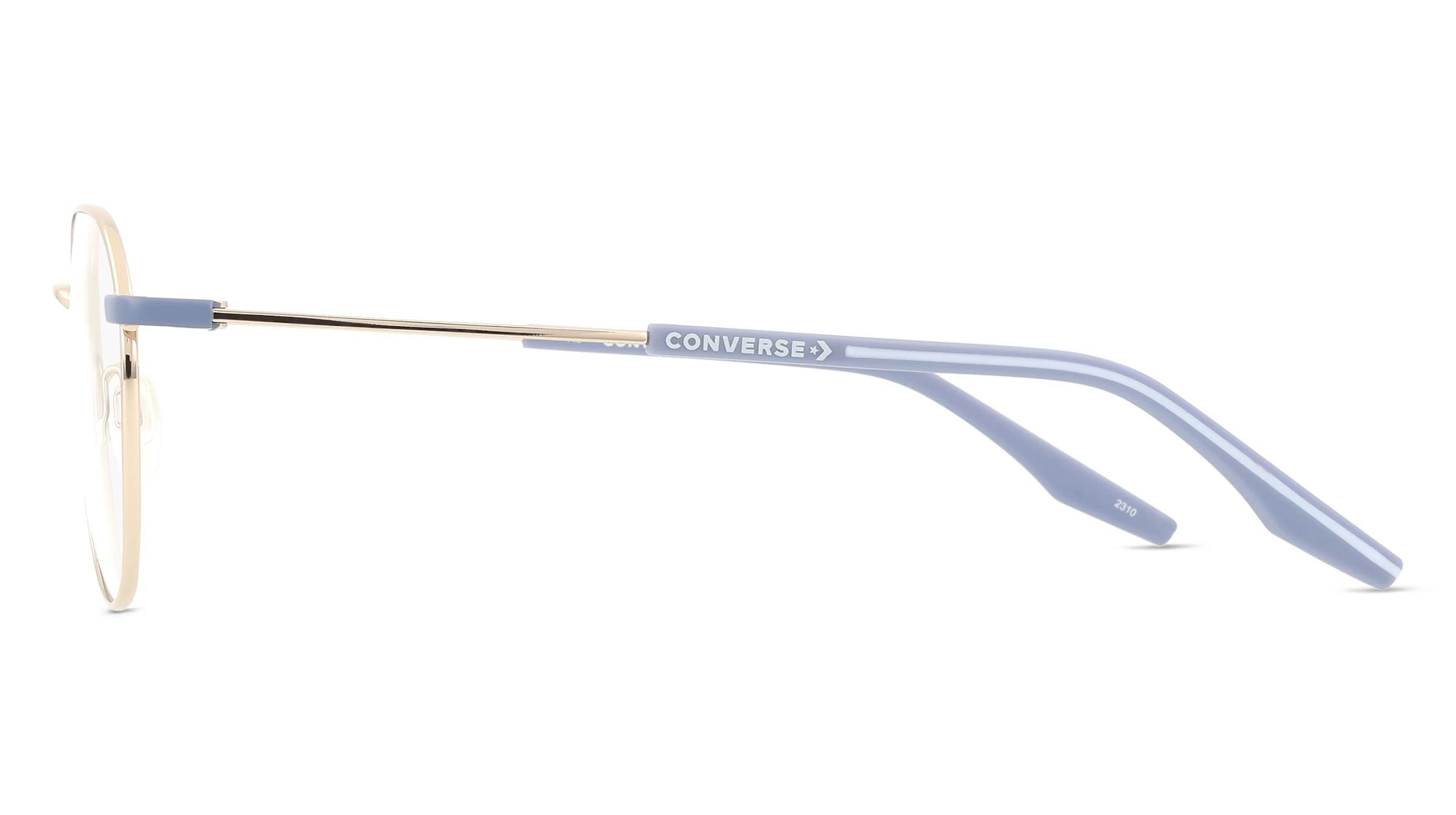 Thumbnail - Converse CV1019 Unisex-Brille inkl. Gläser Vollrand Rund Metall-Gestell 51mm/19mm/145mm, gold