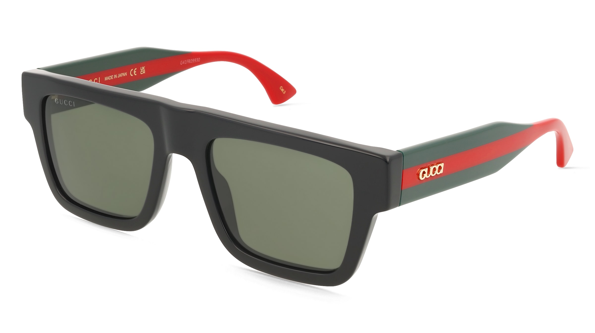 Gucci GG1868S Herren-Sonnenbrille Vollrand Eckig Acetat-Gestell, Schwarz