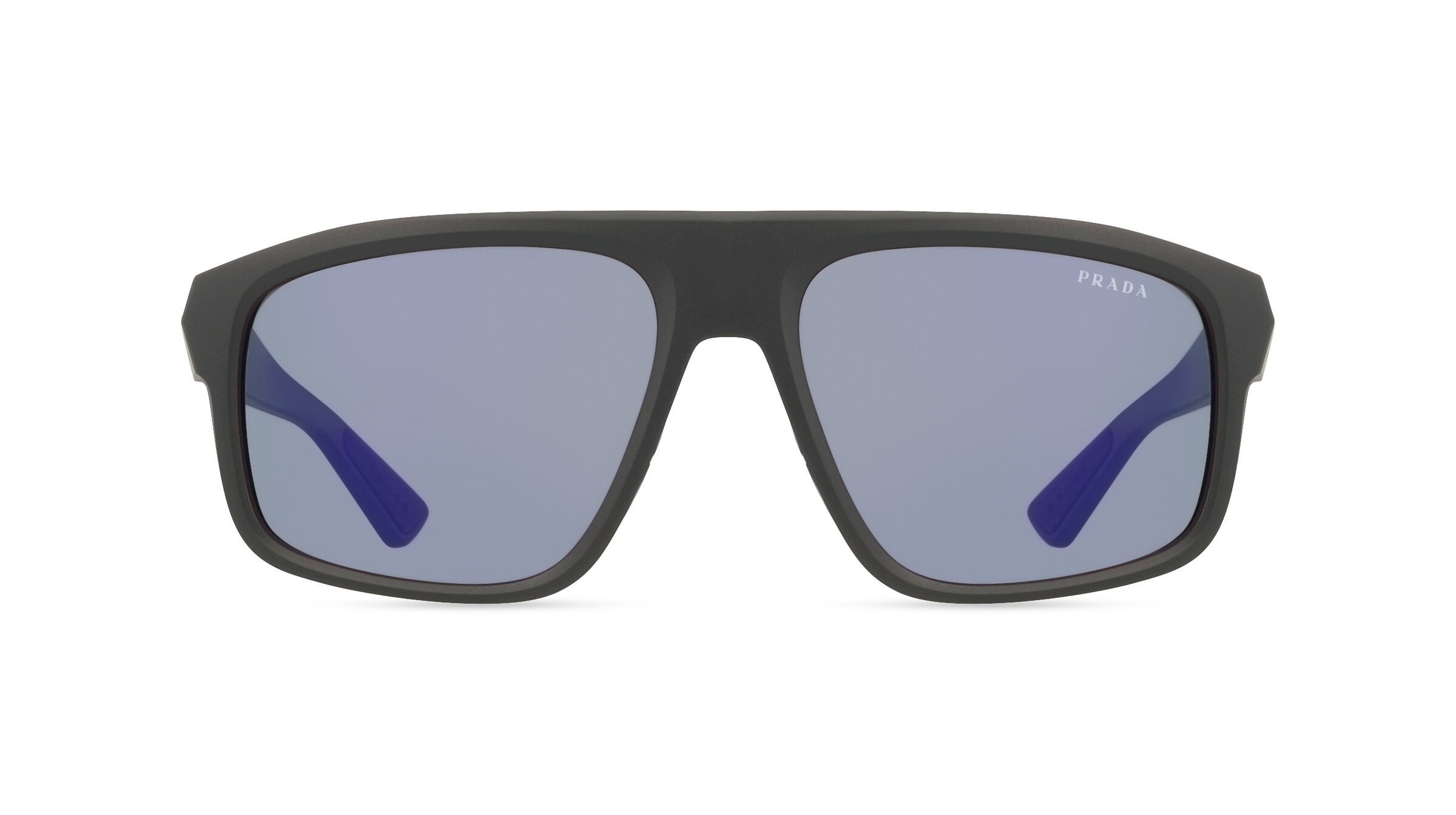 Prada Linea Rossa 0PS B02S Herren-Sonnenbrille Vollrand Quadratisch Kunststoff-Gestell, schwarz