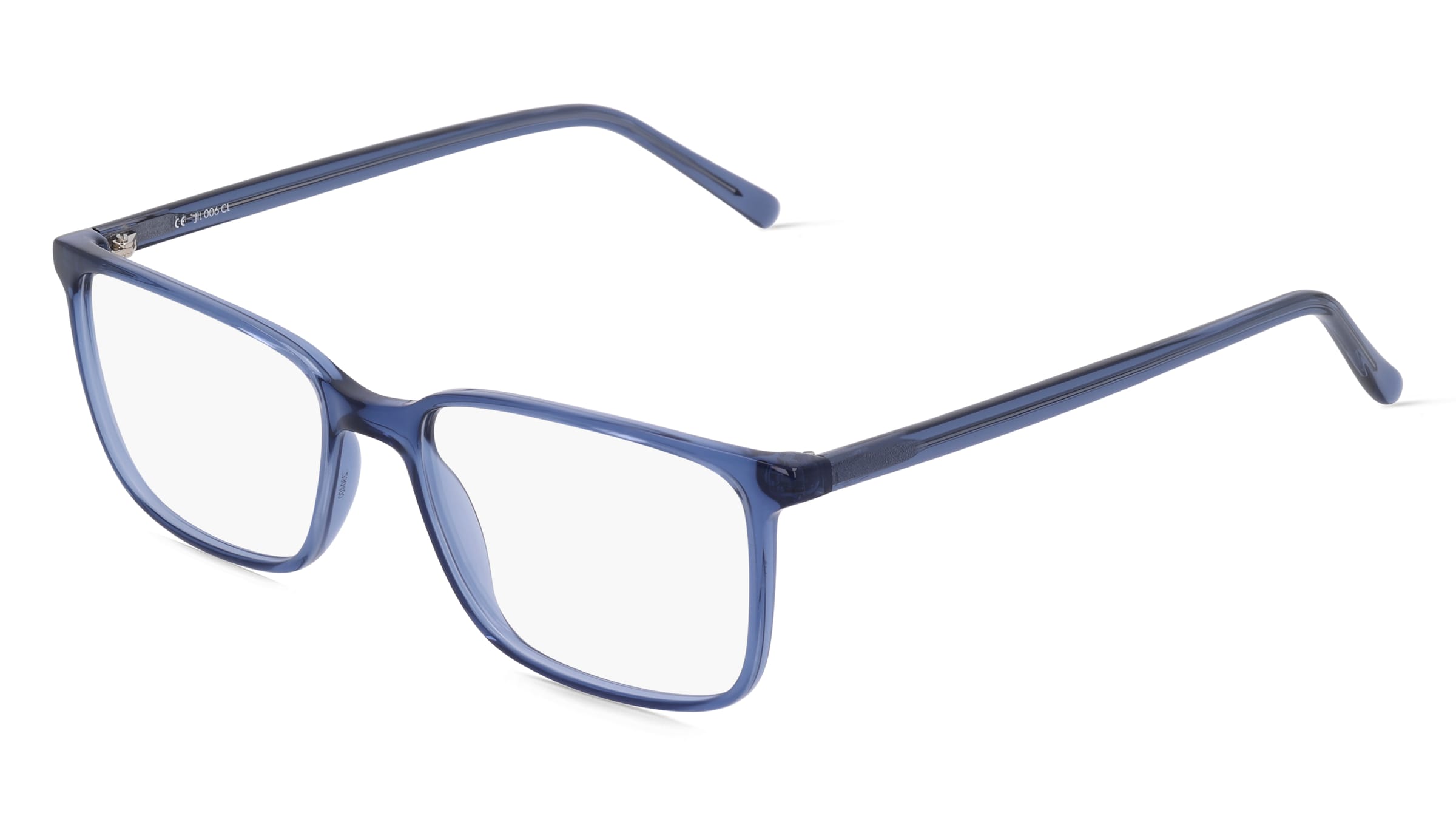 Fielmann JIL 006 CL Herren-Brille inkl. Gläser Vollrand Quadratisch Acetat-Gestell 56/17/145, Blau