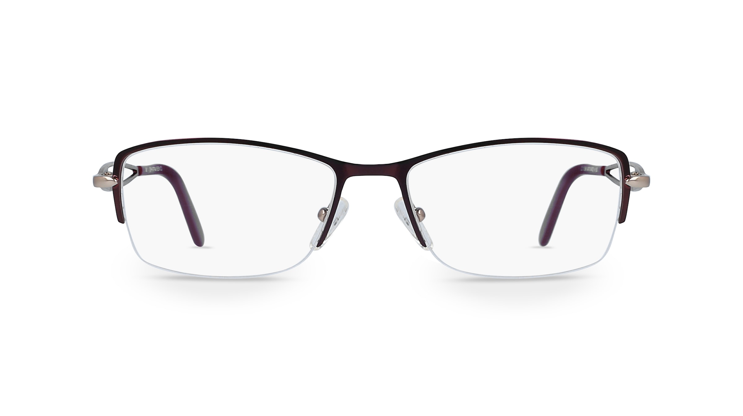 Fielmann OPH 9794 FLEX CL Damen-Brille inkl. Gläser Nylor Eckig Edelstahl-Gestell 52mm/17mm/135mm, rot