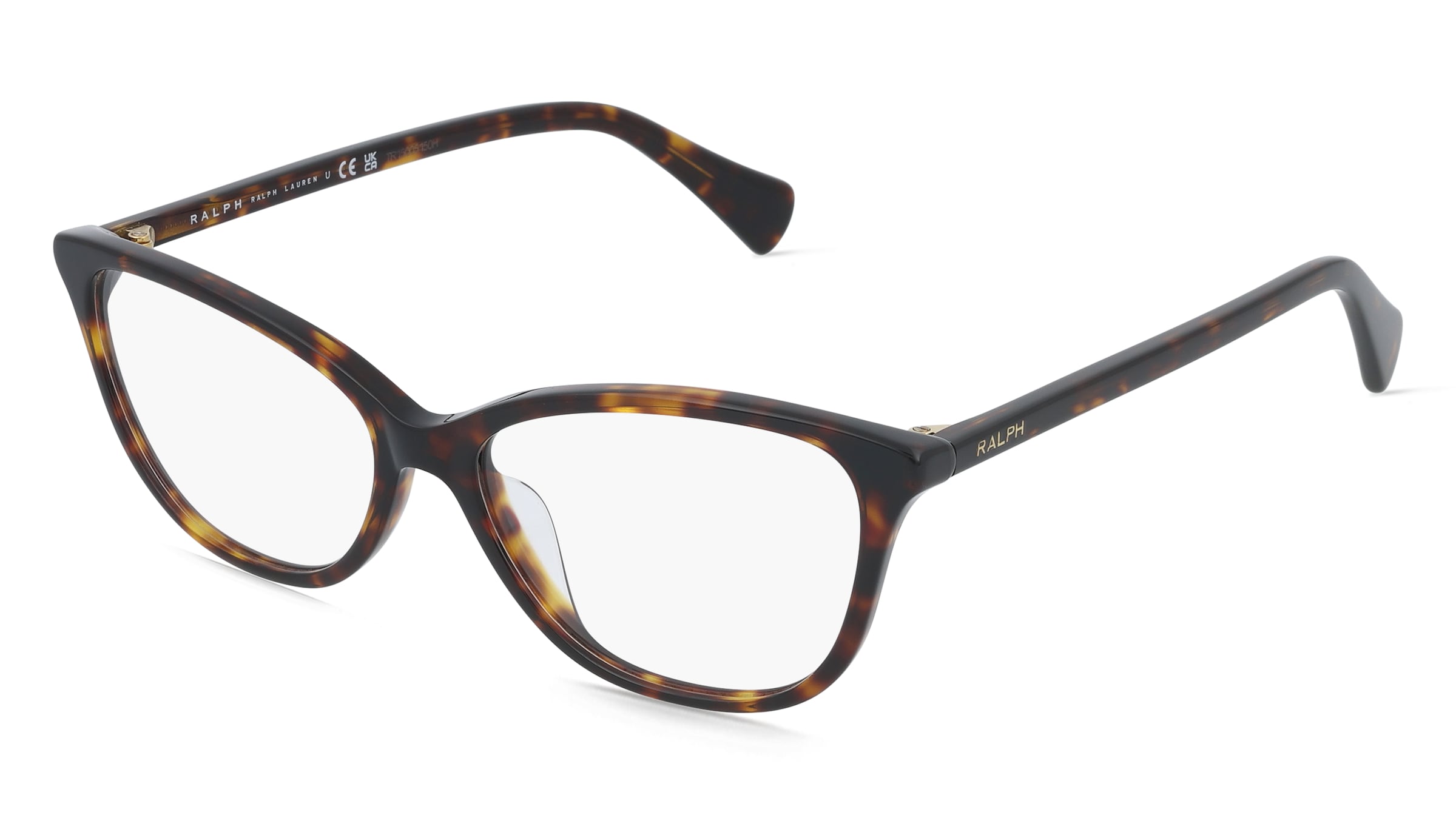 Ralph 0RA7190U Damen-Brille inkl. Gläser Vollrand Butterfly Acetat-Gestell 54/15/145, Havanna